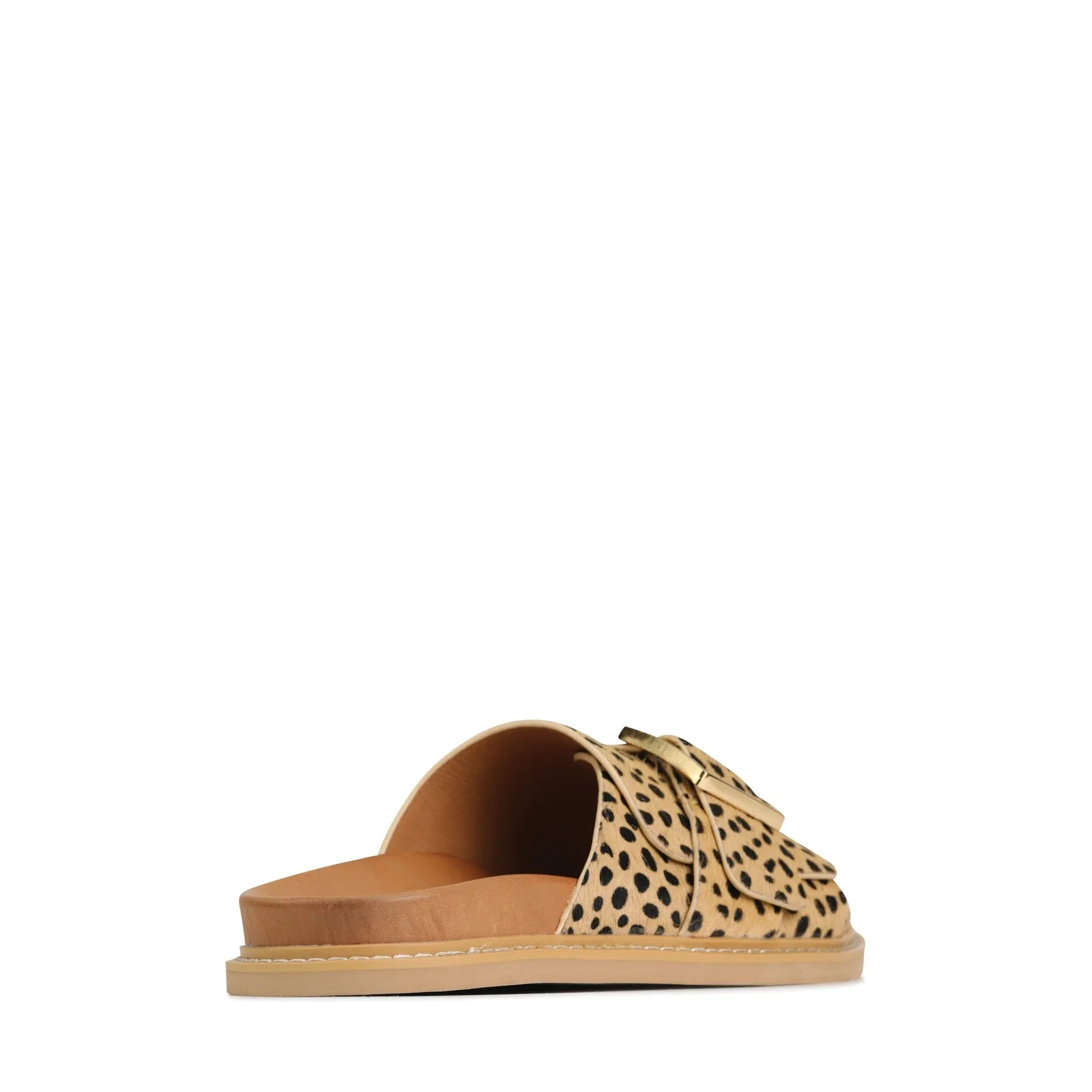 DEDE LEDER-SLIDESANDALEN