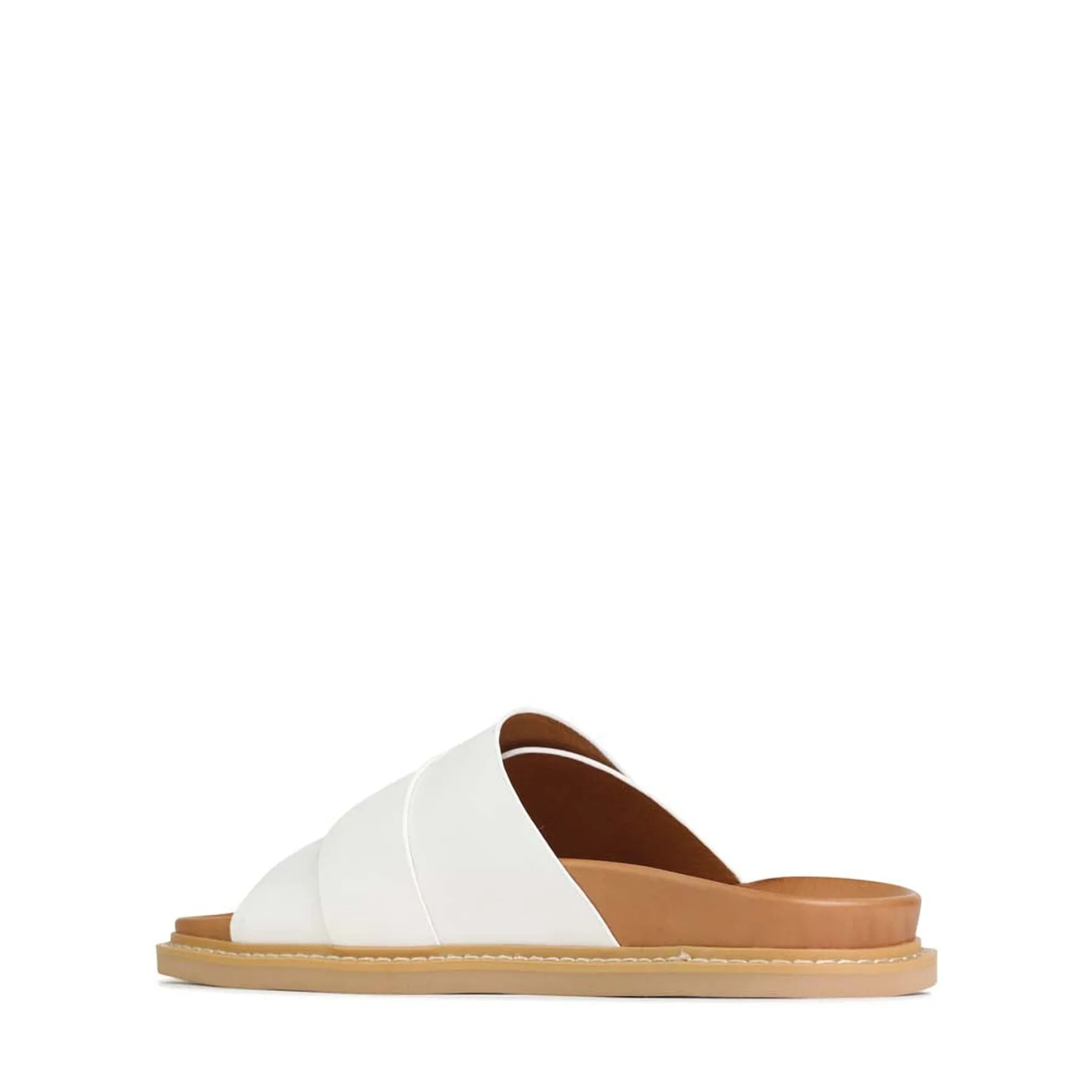 DEDE LEDER-SLIDESANDALEN