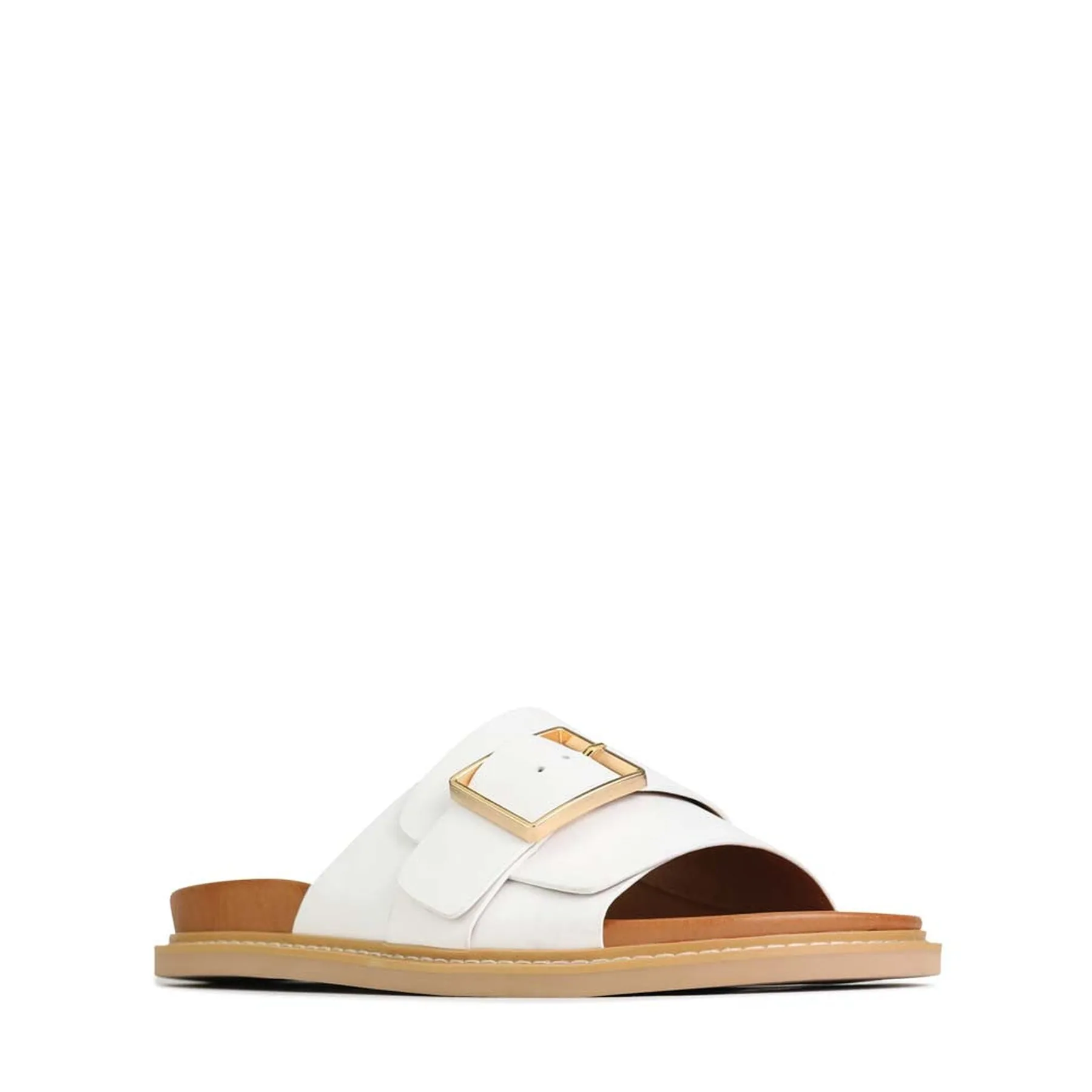 DEDE LEDER-SLIDESANDALEN