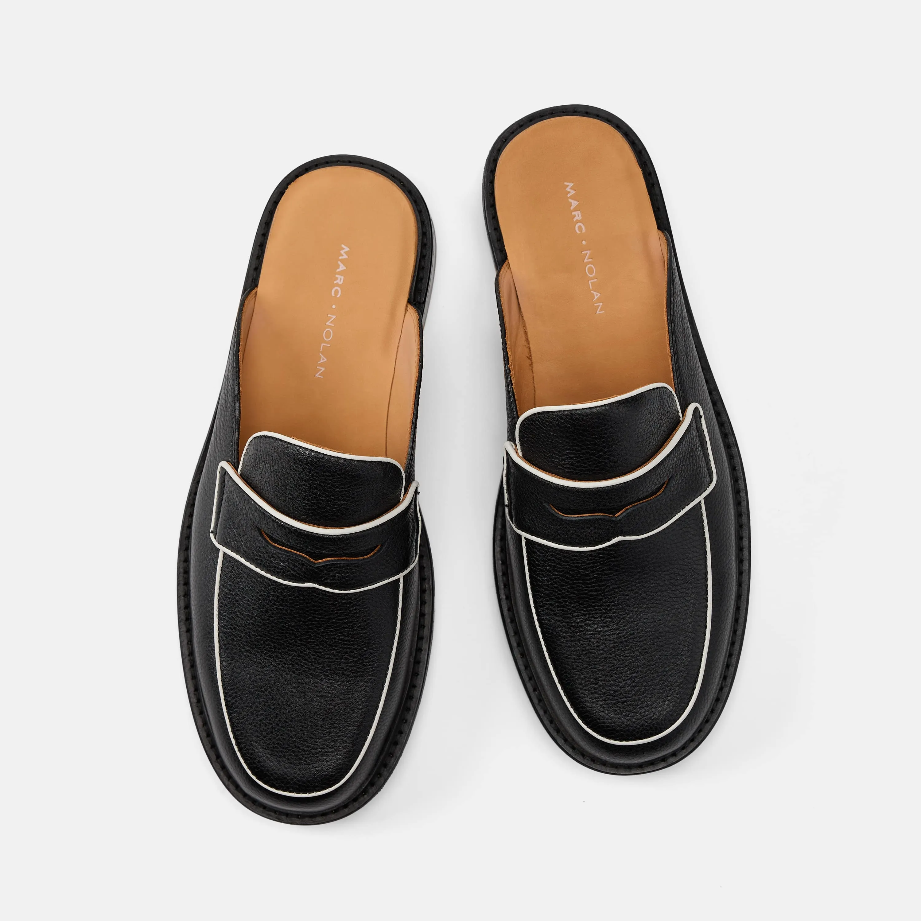 Del Mar Schwarze Loafer-Pantoffeln