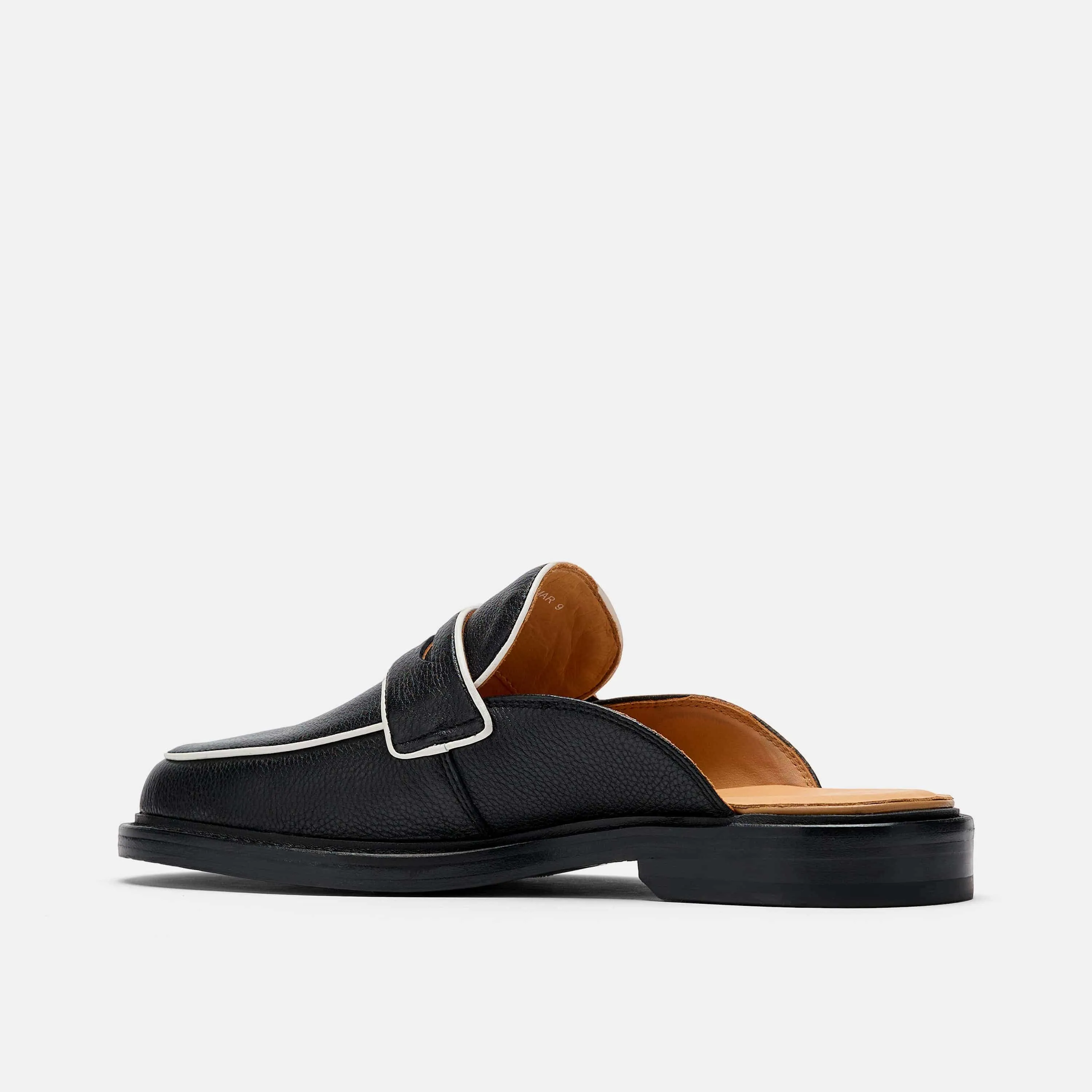 Del Mar Schwarze Loafer-Pantoffeln