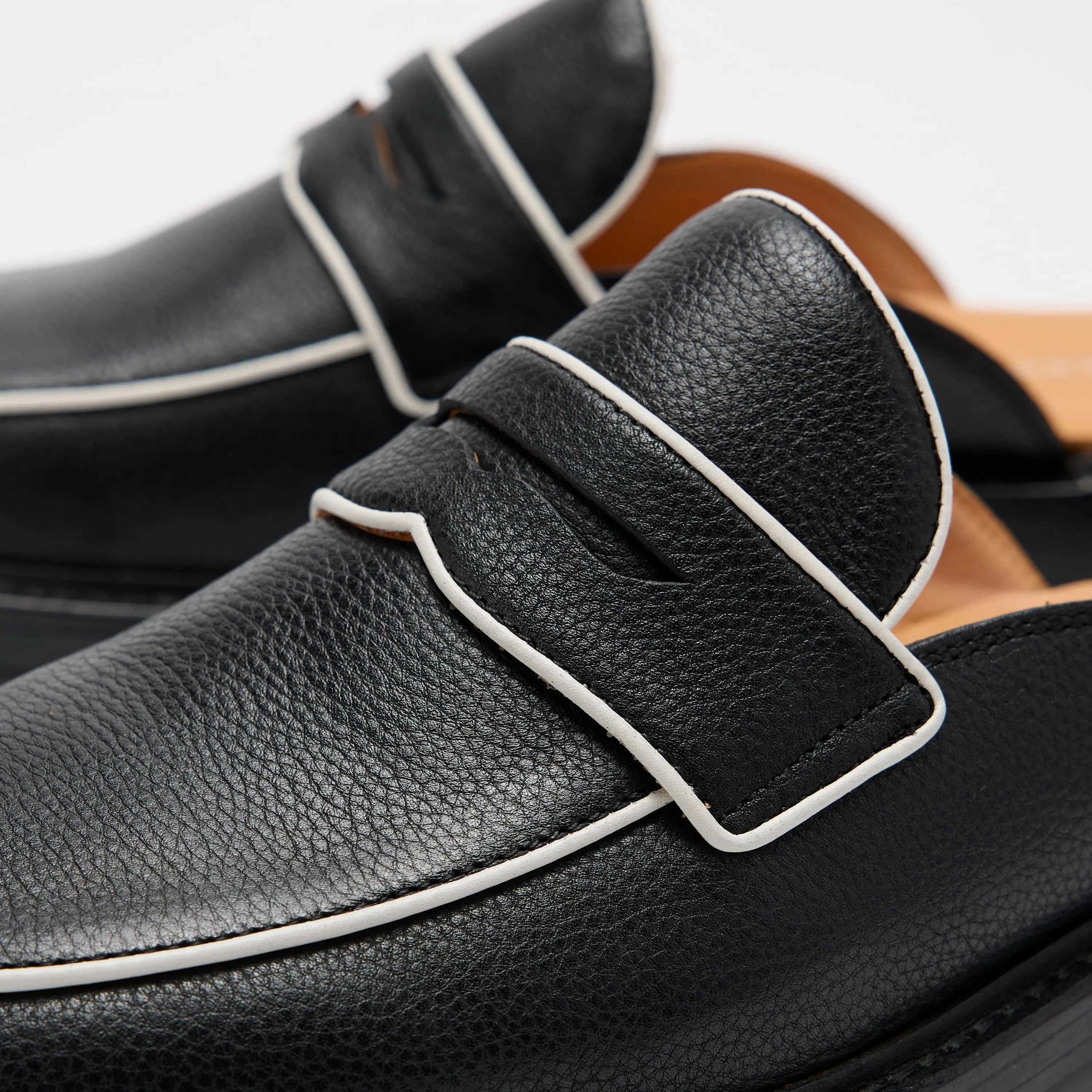 Del Mar Schwarze Loafer-Pantoffeln