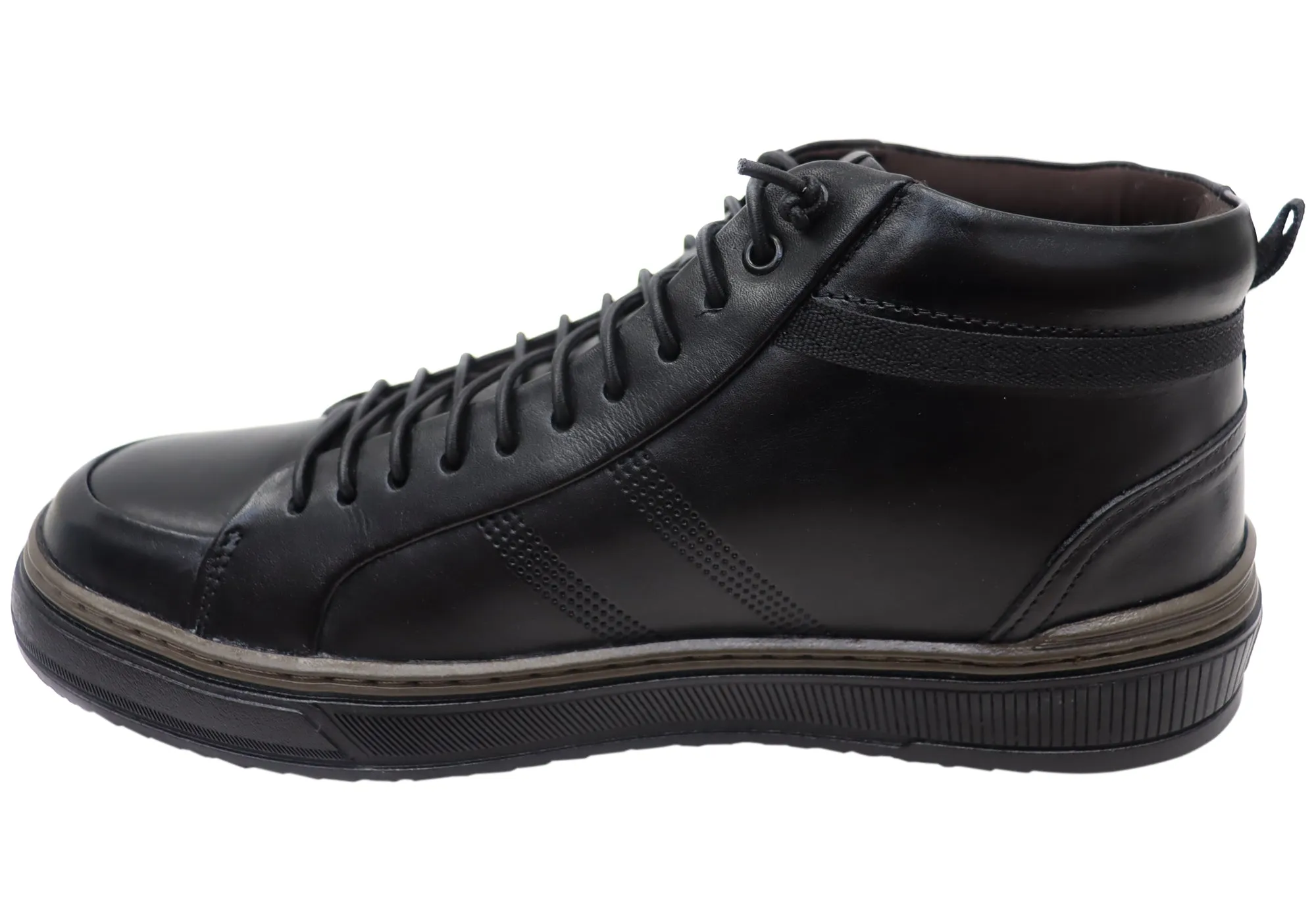 Democrata Venture Herren Brasilianische Bequeme Lederschnürstiefel Democrata Schuhe
