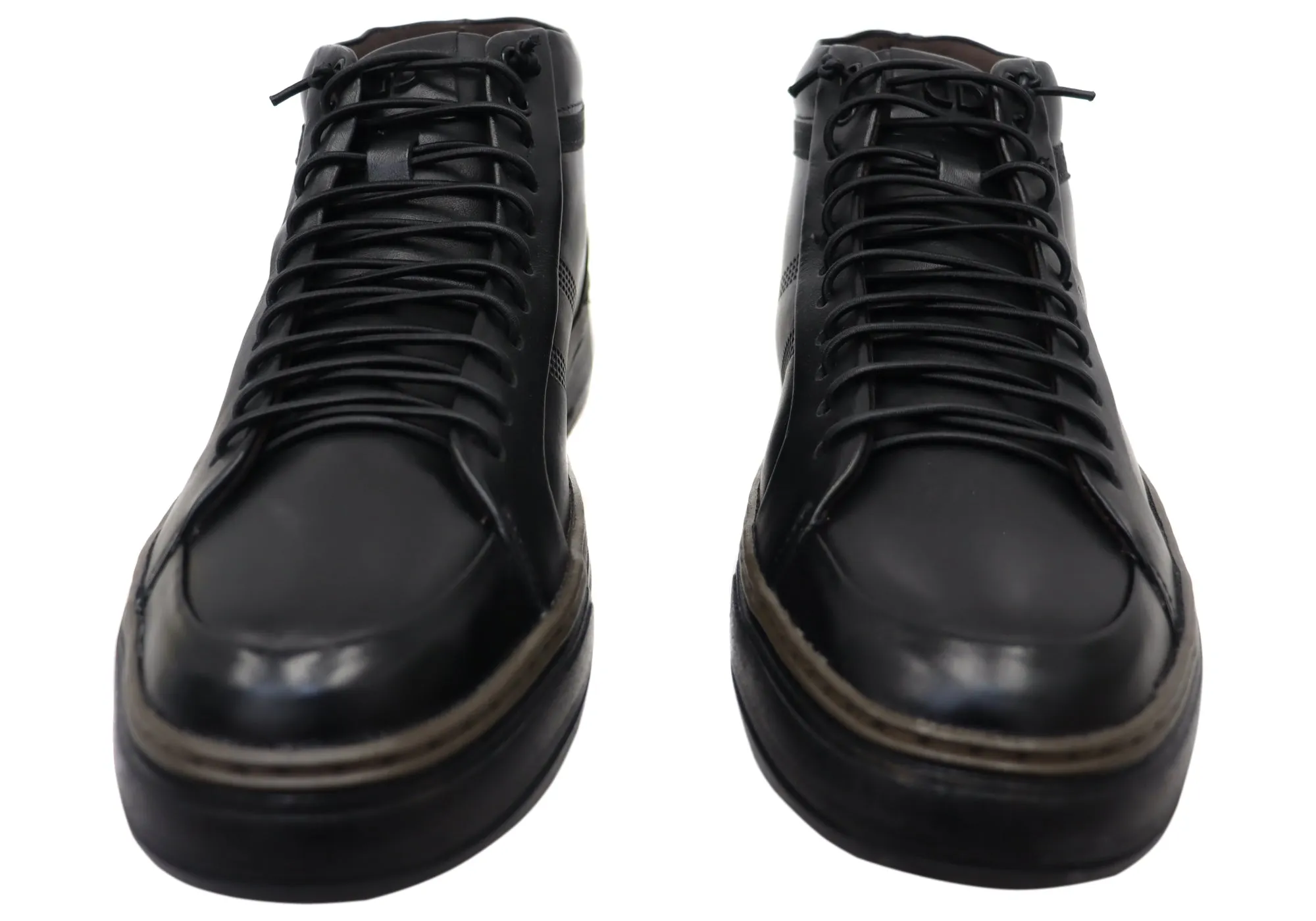 Democrata Venture Herren Brasilianische Bequeme Lederschnürstiefel Democrata Schuhe