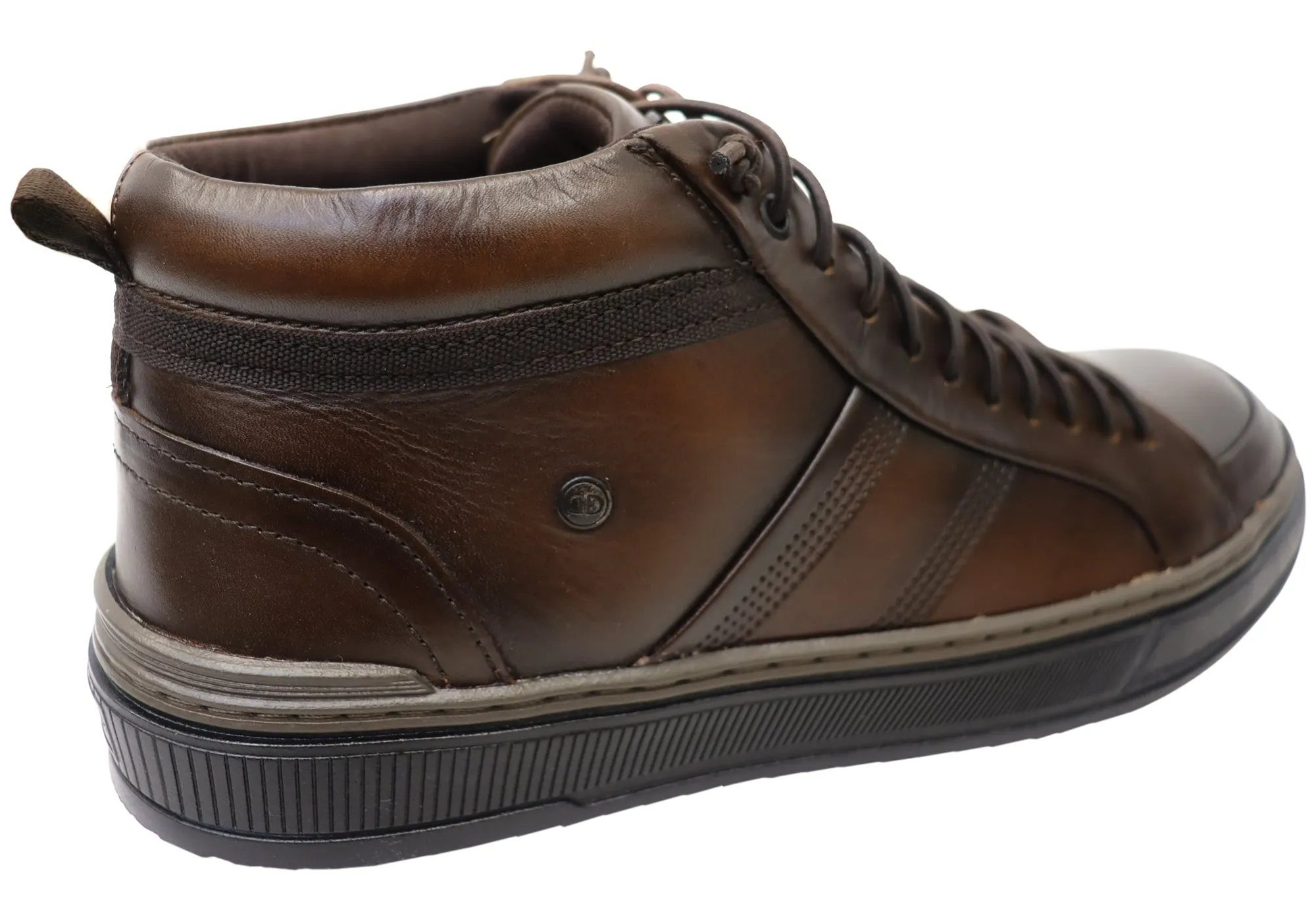 Democrata Venture Herren Brasilianische Bequeme Lederschnürstiefel Democrata Schuhe