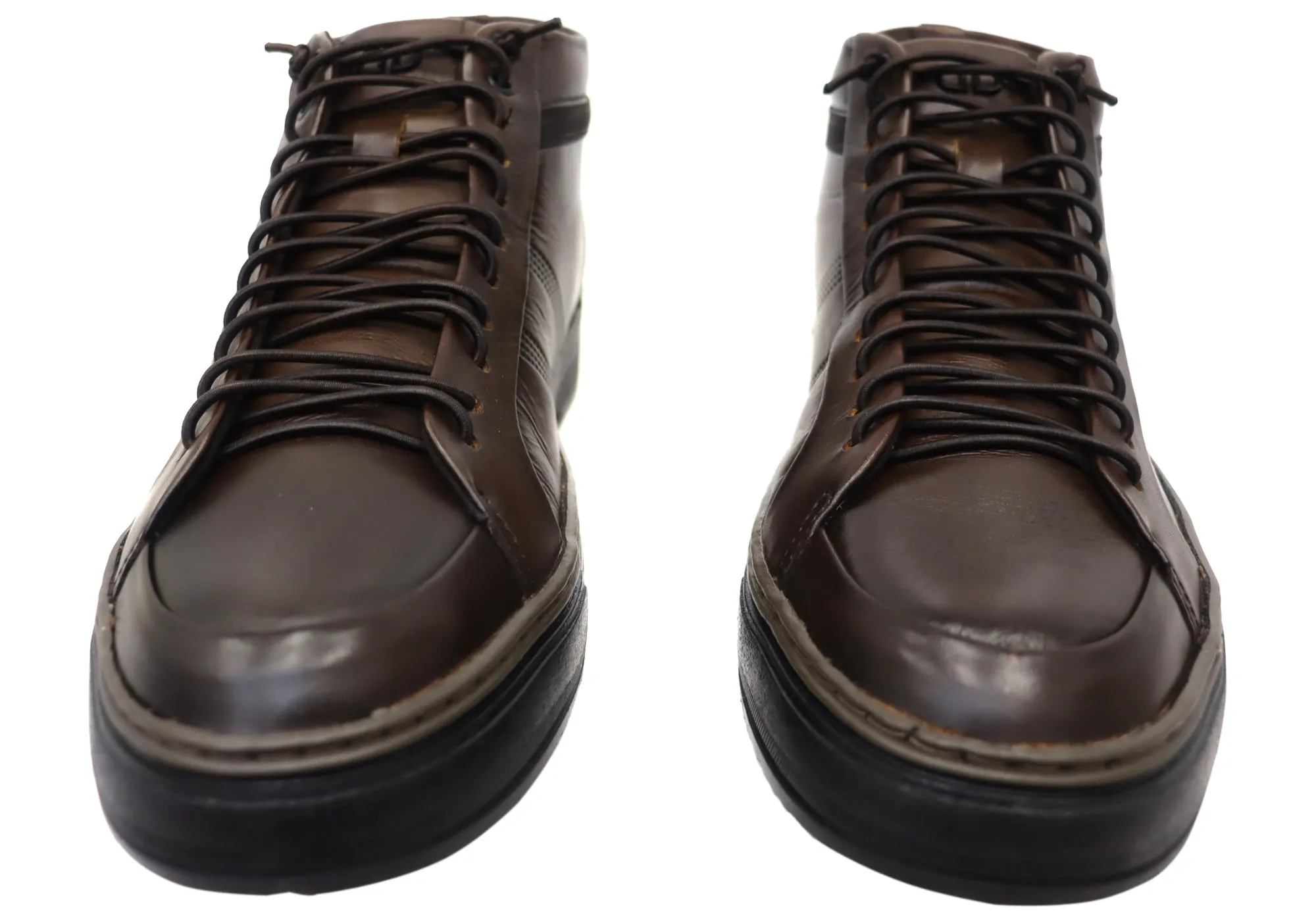 Democrata Venture Herren Brasilianische Bequeme Lederschnürstiefel Democrata Schuhe