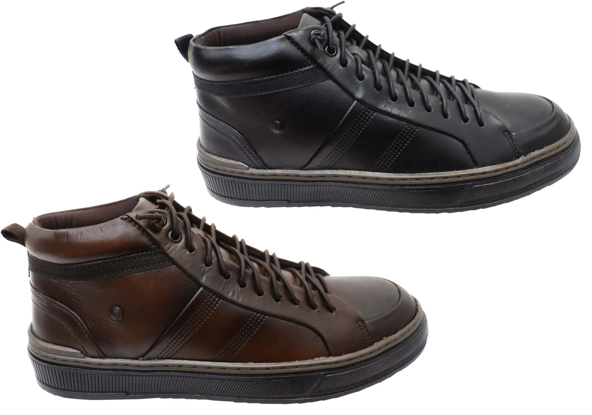 Democrata Venture Herren Brasilianische Bequeme Lederschnürstiefel Democrata Schuhe