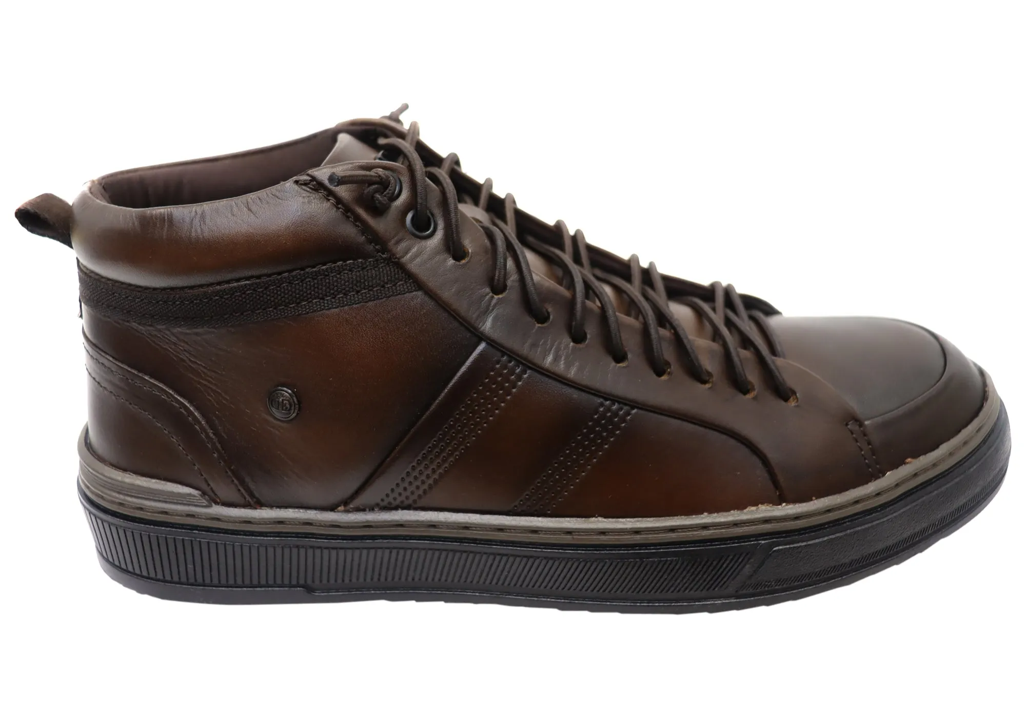 Democrata Venture Herren Brasilianische Bequeme Lederschnürstiefel Democrata Schuhe