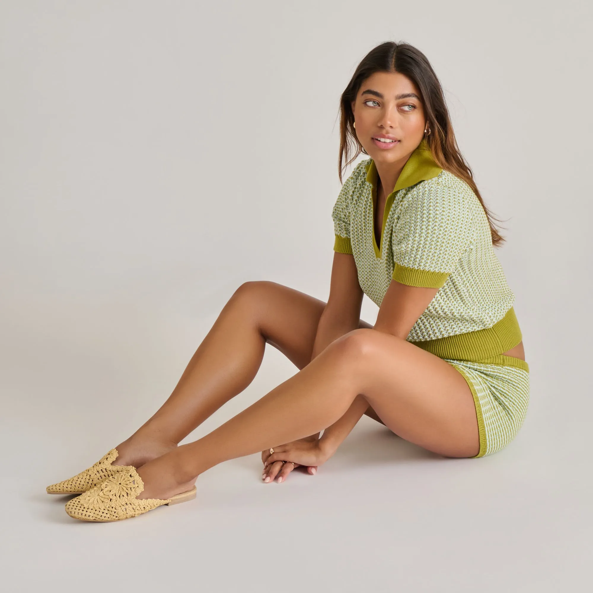 DIYA FLATS LT NATUR MACRAMÉ