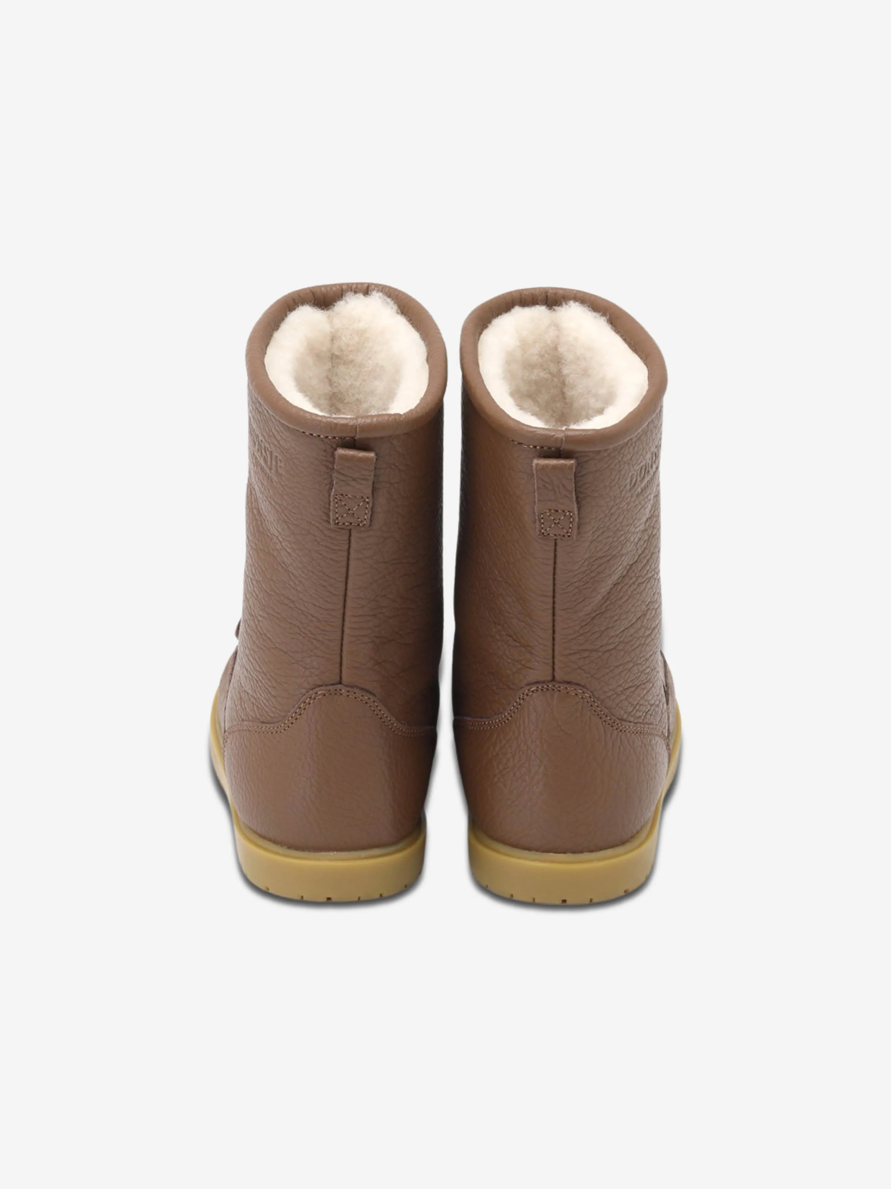 Donsje Kids Wadudu Klassische Bärenstiefel in Braun