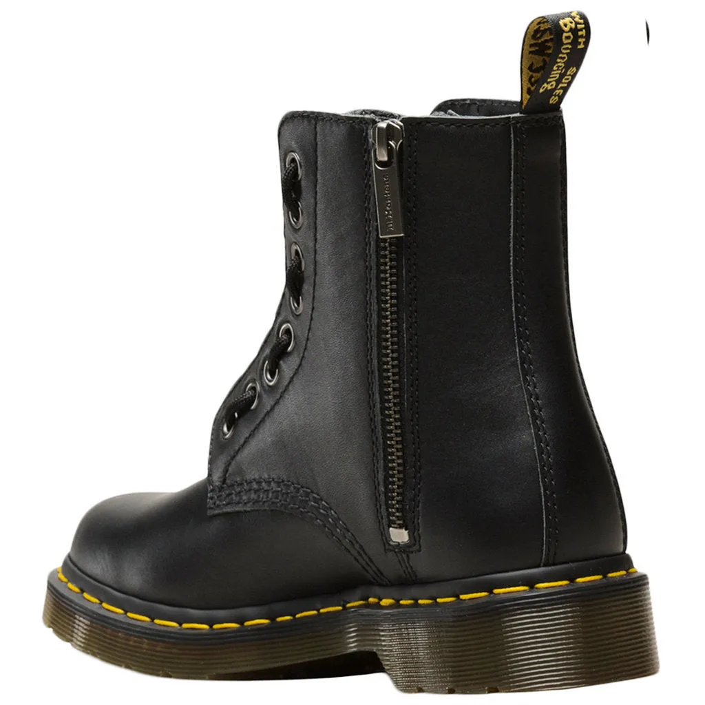 Dr. Martens 1460 Pascal Front Zip Nappa Leder Damen Knöchelstiefel