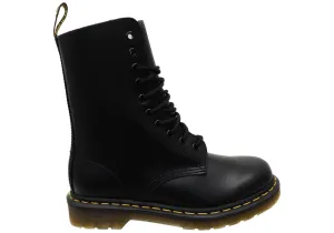 Dr. Martens 1490 Schwarz Glatt Unisex Leder Schnürstiefel Dr. Martens Schuhe