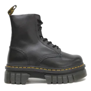 Dr. Martens Audrick 8-Eye Nappa Lux Leder Damen Knöchel Plateau Stiefel