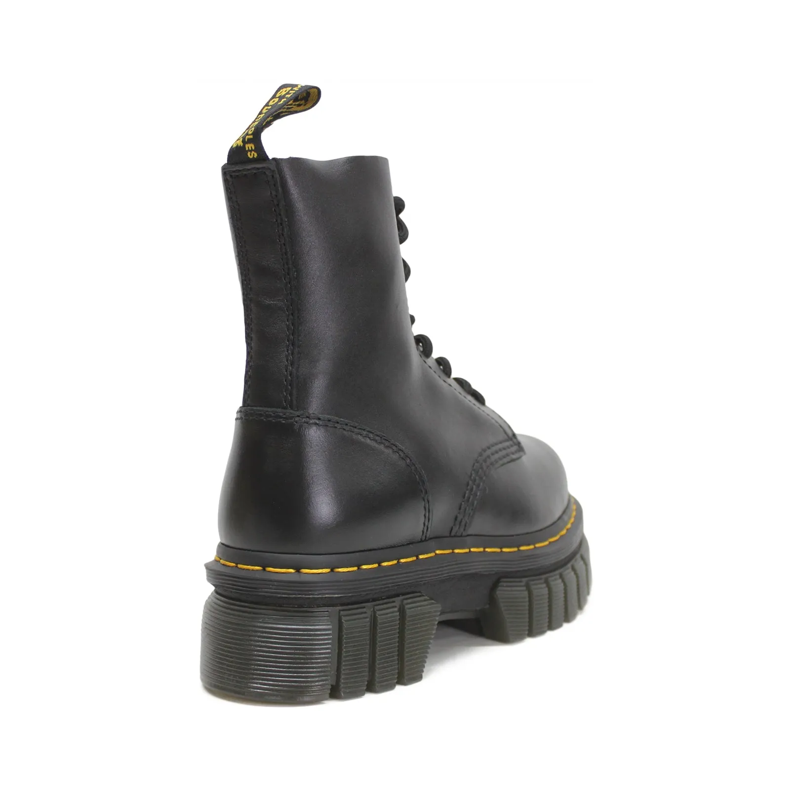 Dr. Martens Audrick 8-Eye Nappa Lux Leder Damen Knöchel Plateau Stiefel