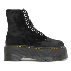 Dr. Martens Vegan Jadon Max Crushed Velvet Damen Stiefel mit Plateauabsatz