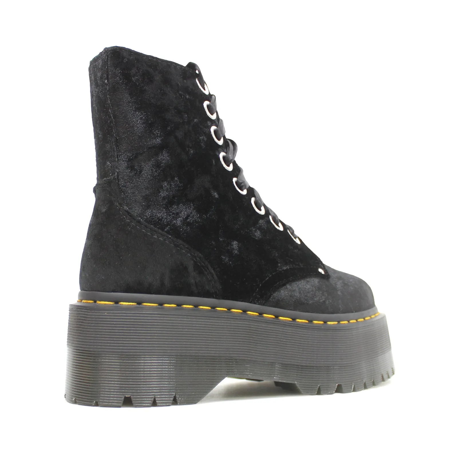 Dr. Martens Vegan Jadon Max Crushed Velvet Damen Stiefel mit Plateauabsatz