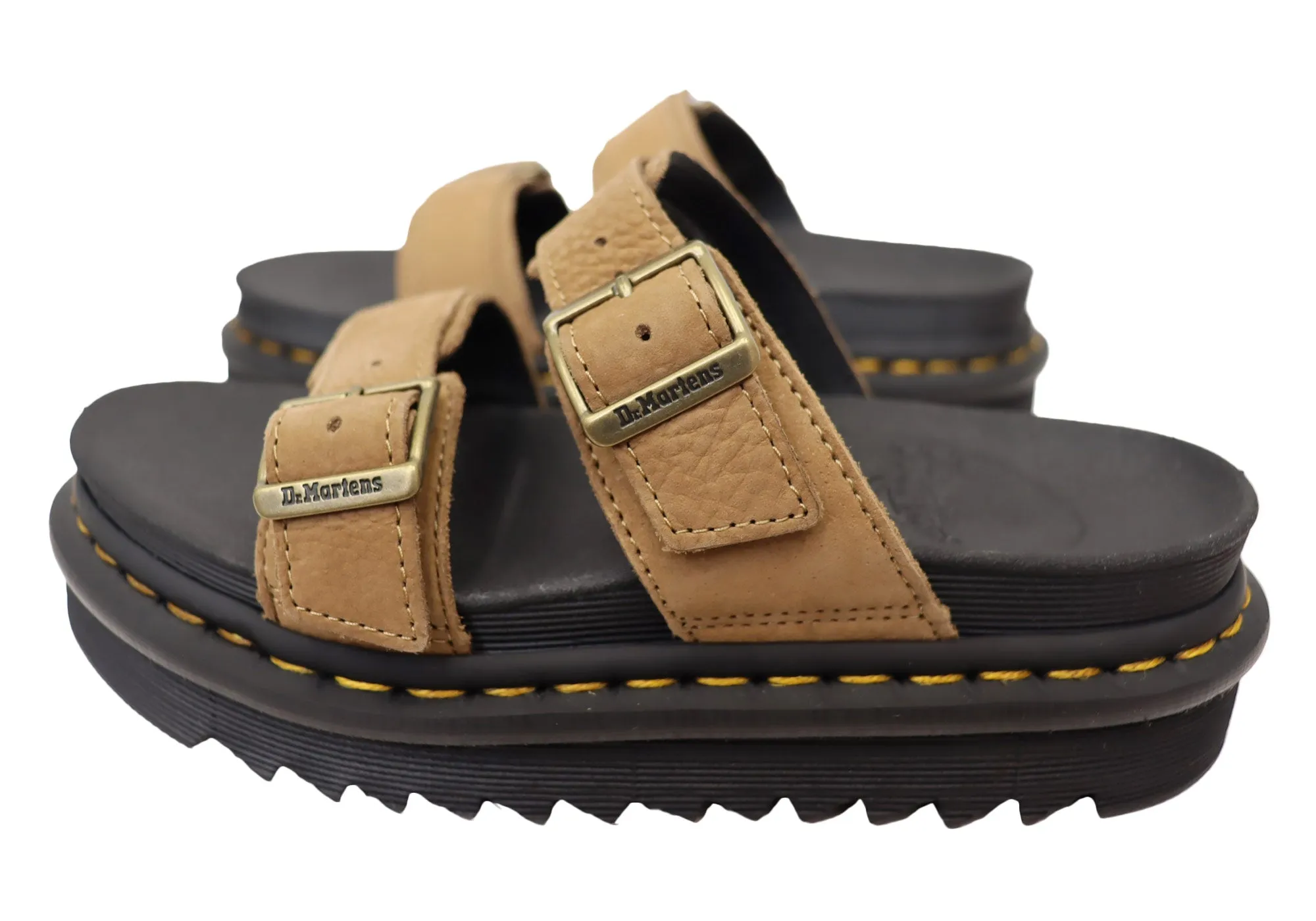 Dr. Martens Damenmode Plateau-Leder Myles Sandalen Dr. Martens Schuhe