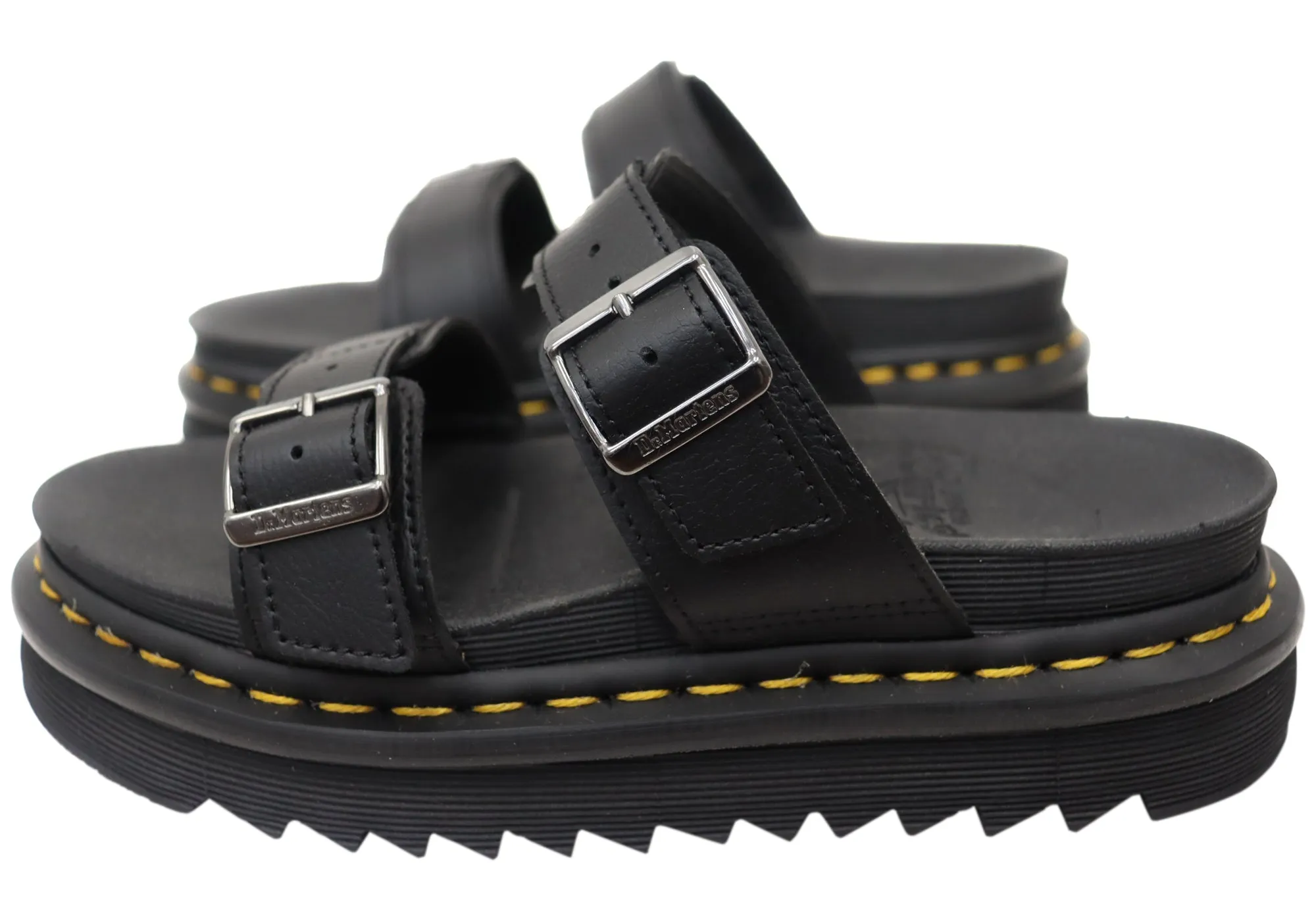 Dr. Martens Damenmode Plateau-Leder Myles Sandalen Dr. Martens Schuhe