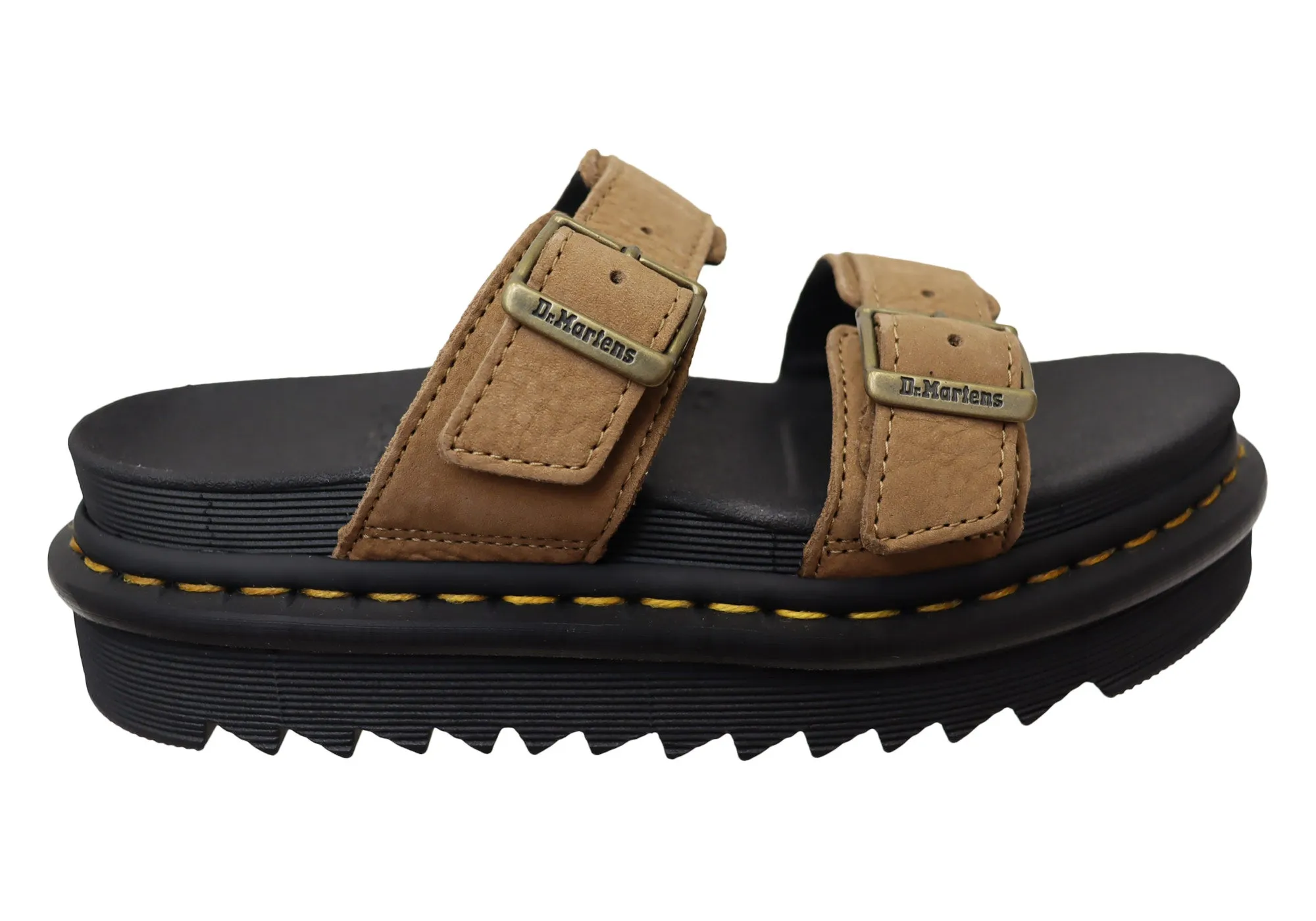 Dr. Martens Damenmode Plateau-Leder Myles Sandalen Dr. Martens Schuhe