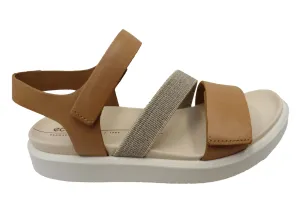 ECCO Damen Flowt Bequeme Ledersandalen ECCO Schuhe