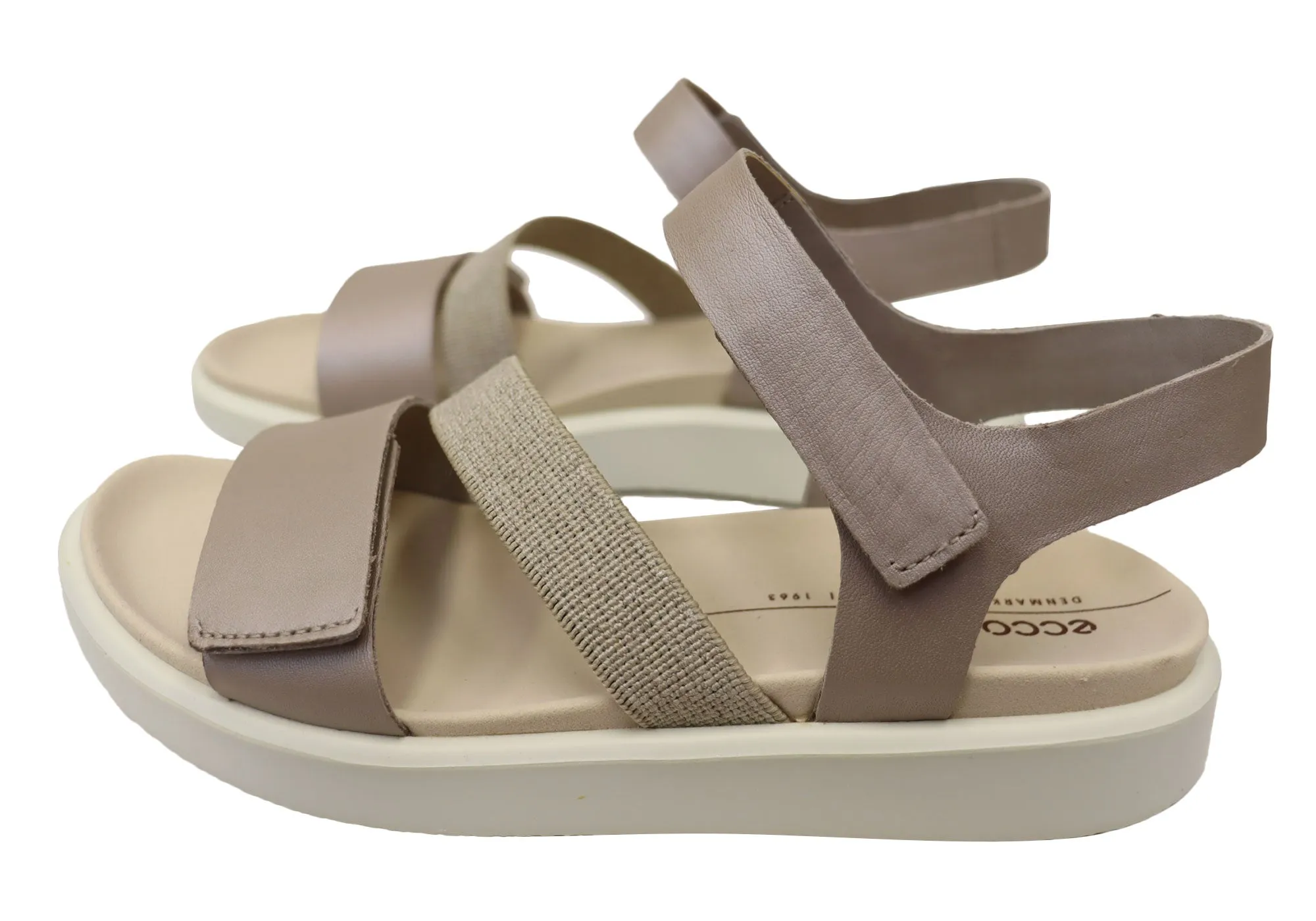 ECCO Damen Flowt Bequeme Ledersandalen ECCO Schuhe