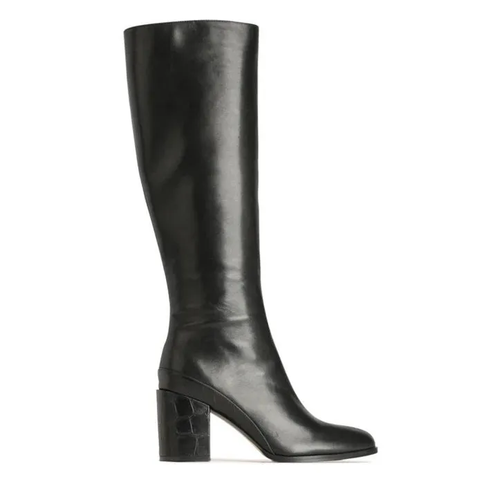 EOS Cashmere Schwarz Croc Schuhe_Eos