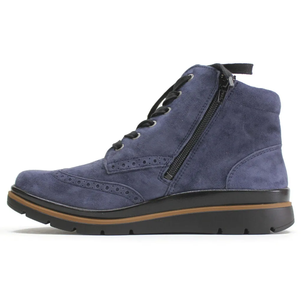 Fidelio Gallery Wildleder Damen Knöchel Brogue Stiefel