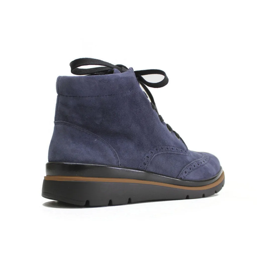 Fidelio Gallery Wildleder Damen Knöchel Brogue Stiefel