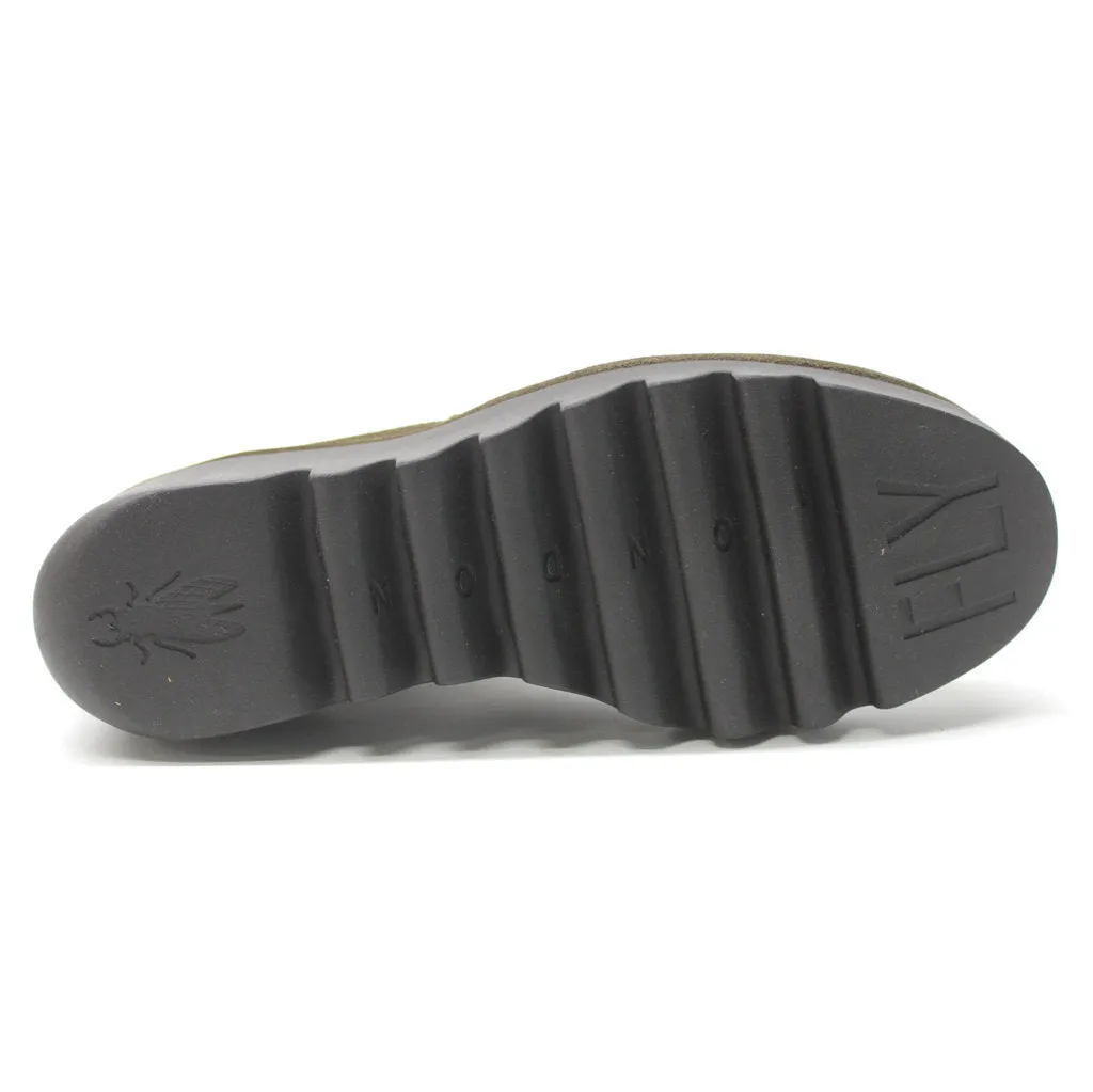 Fly London BAGU233FLY Wildleder Chelsea Stiefeletten mit Keilabsatz für Damen