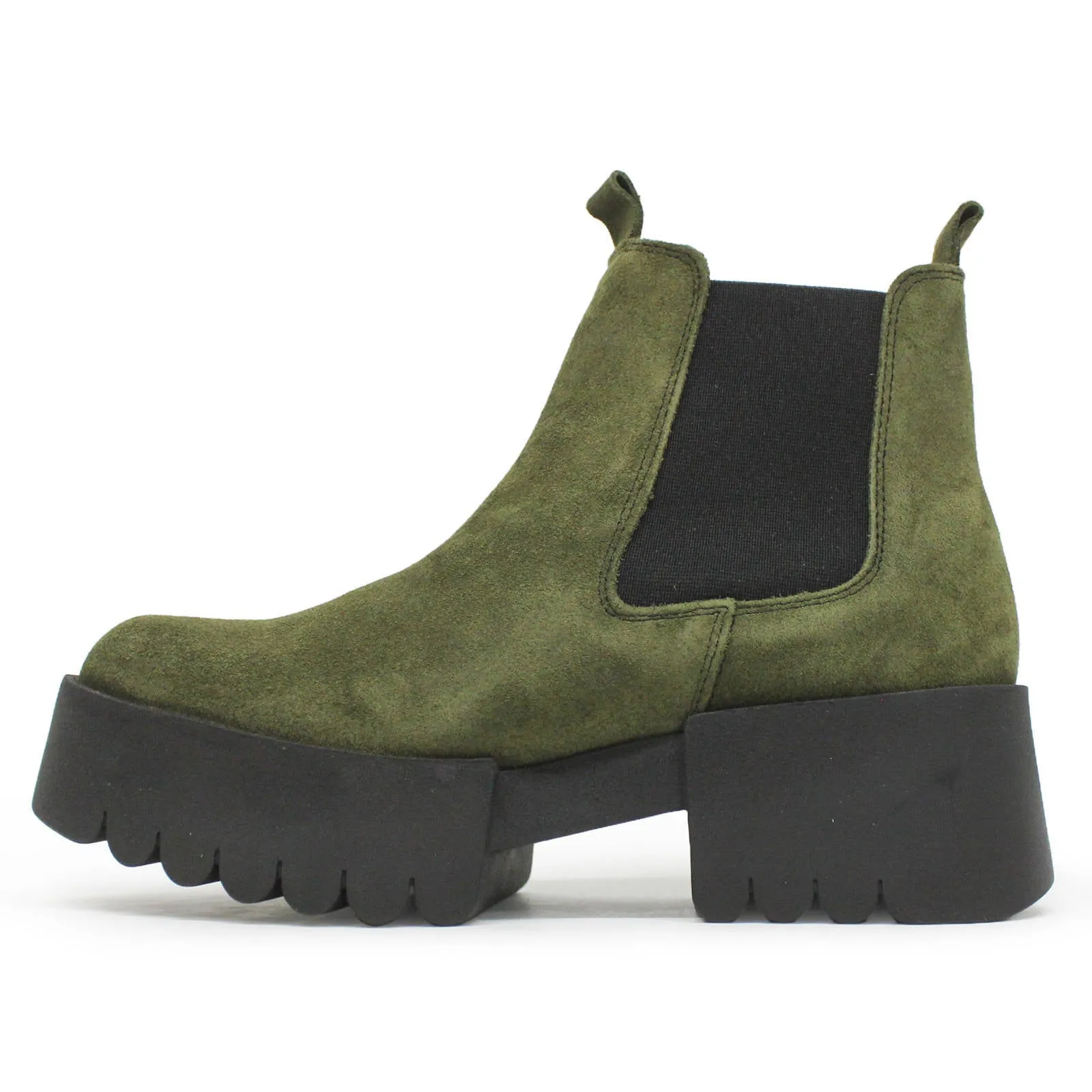 Fly London EXIA123FLY Öl Wildleder Chelsea-Stiefel für Damen