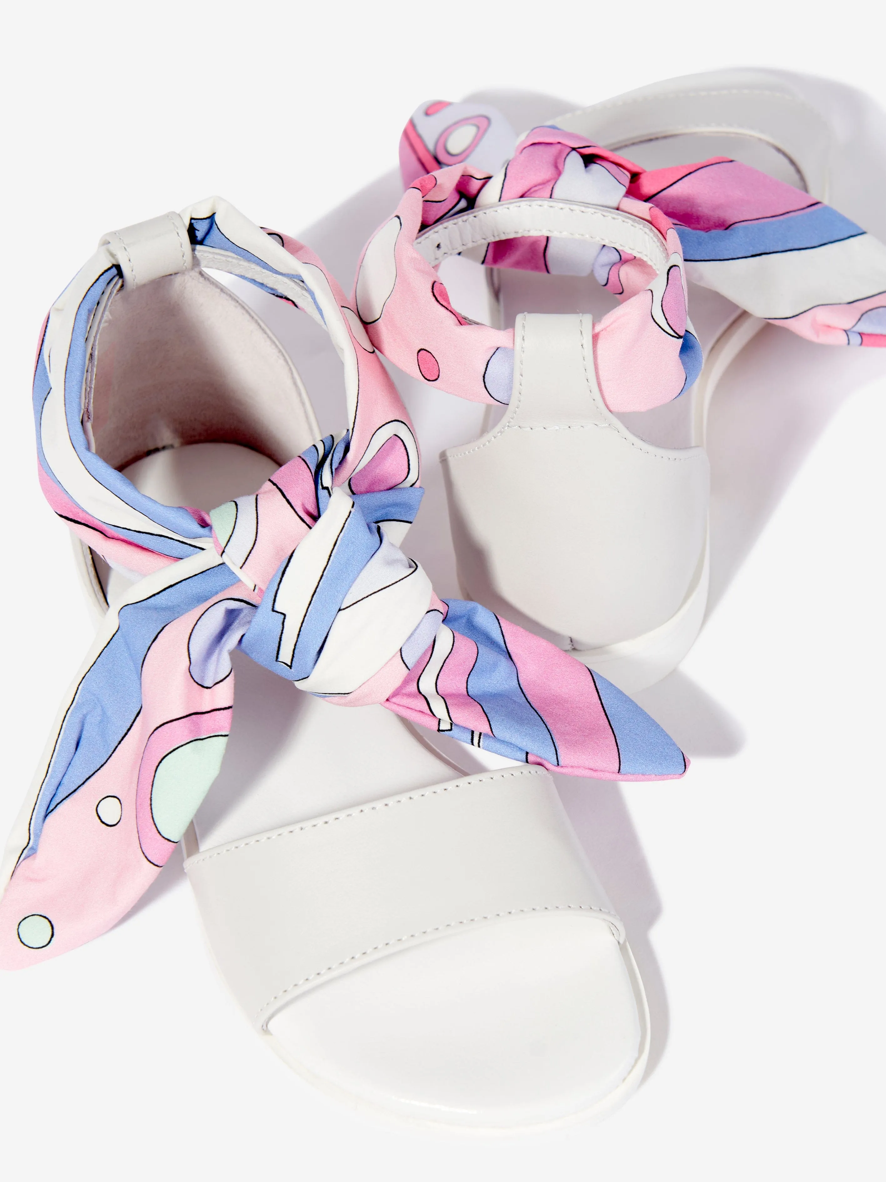 Mädchen Leder Fontane Sandalen in Elfenbein