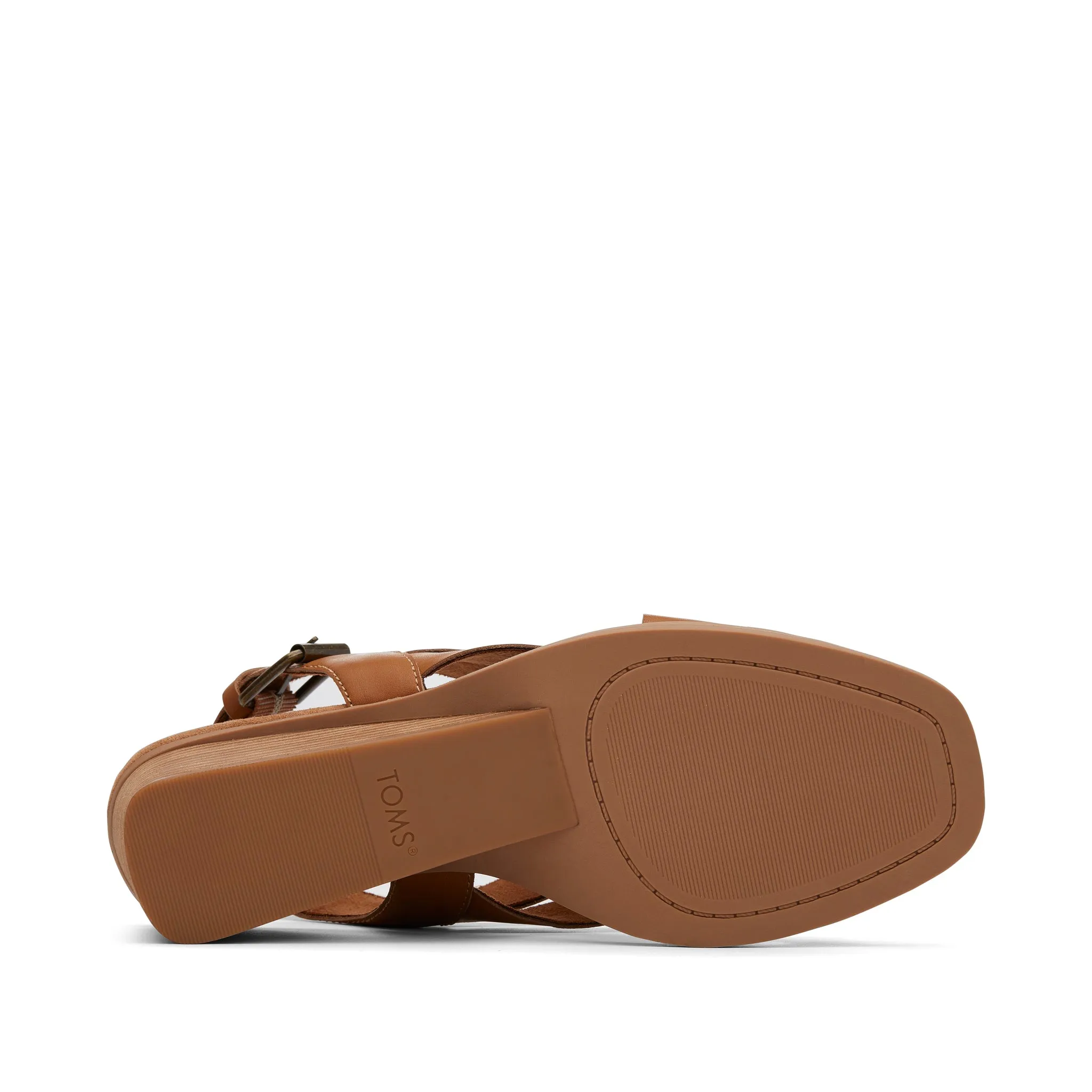 Gracie Tan Keilabsatz-Sandalette aus Leder