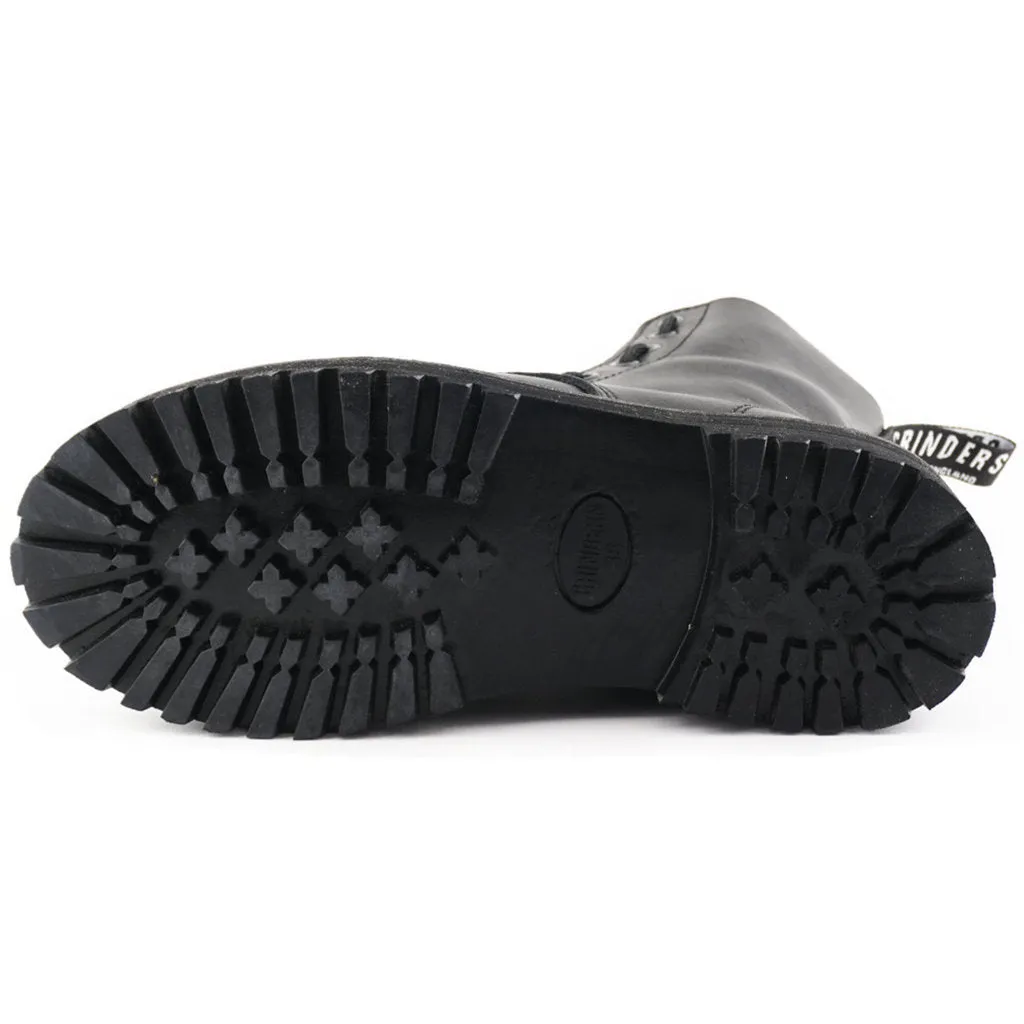 Grinders Reißverschluss Und Schnürung Glattes Leder Damen Knöchelstiefel