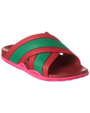 Gucci Web Crossover Gummisandale Hey Dude Schuhe