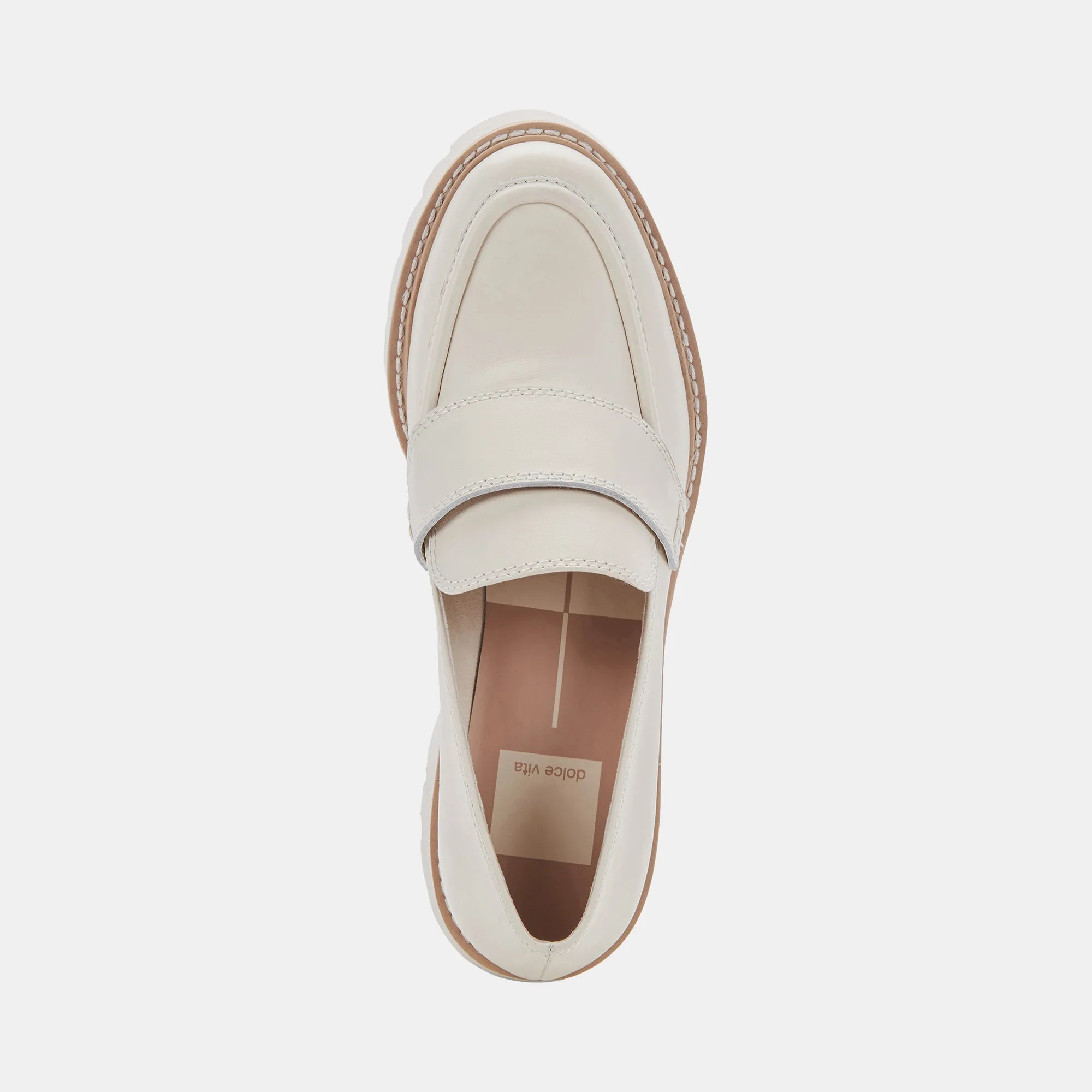 HALONA LOAFERS ELFENBEIN LEDER - re:vita