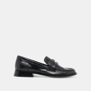 HILLY LOAFERS SCHWARZES LEDER
