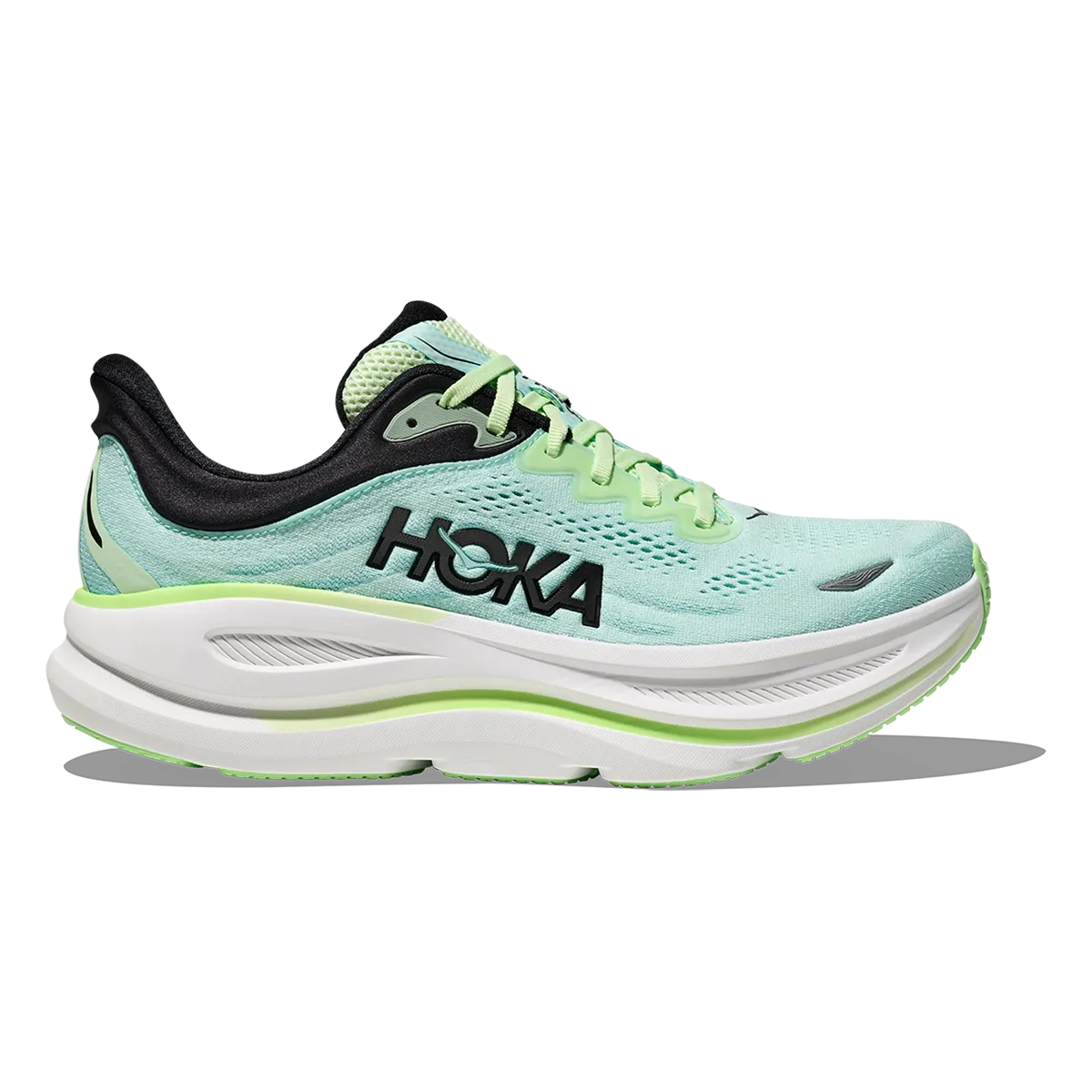 Hoka Bondi 9 Luna Moth - Blauer Funke