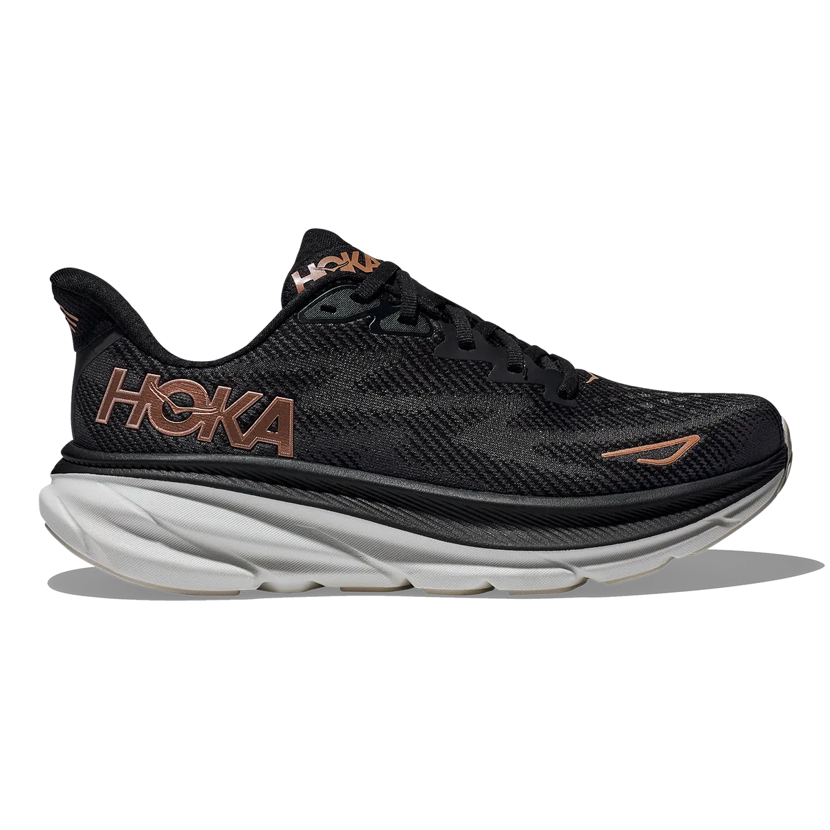 Hoka Clifton 9 - Schwarz - Roségold