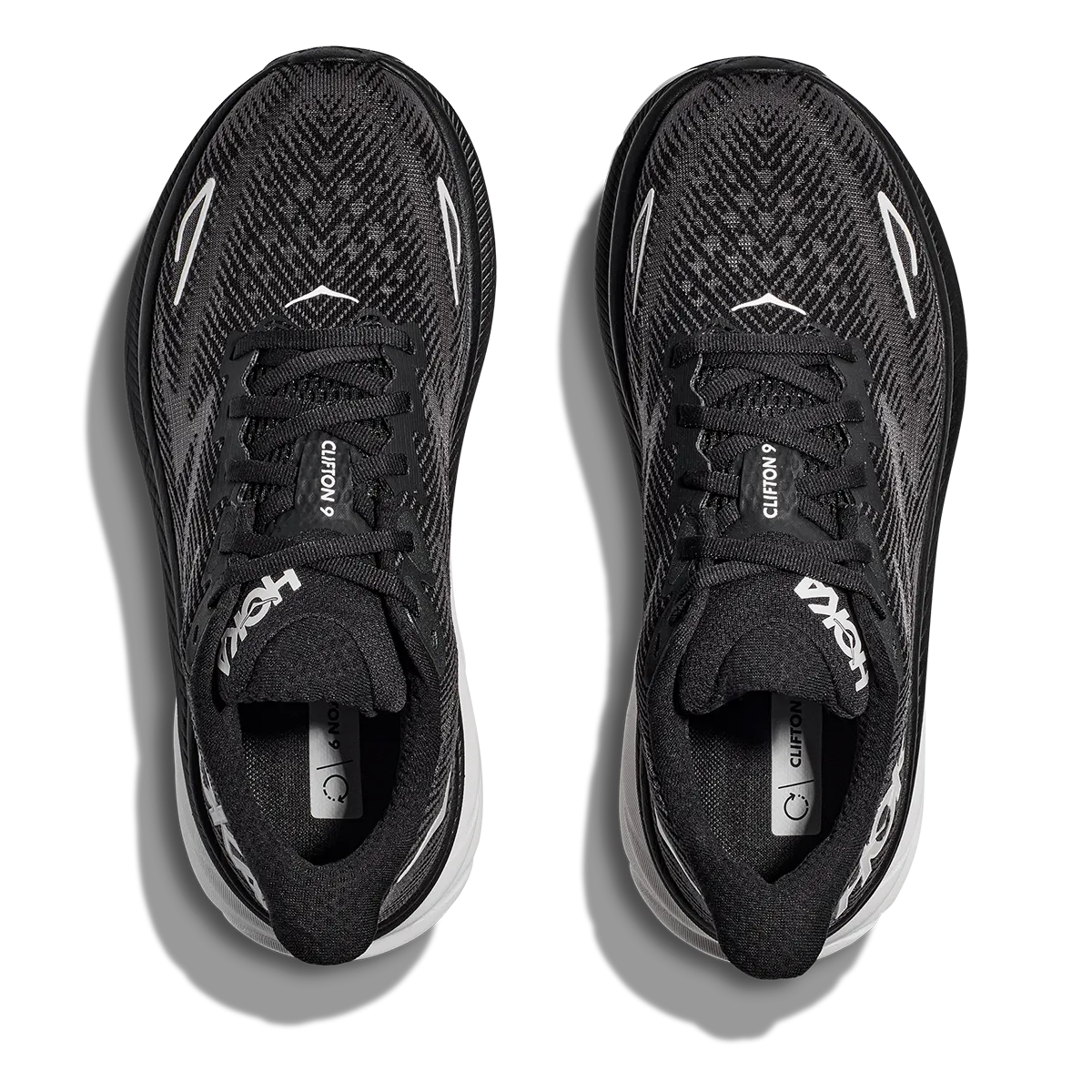 Hoka Clifton 9 - Schwarz - Weiß