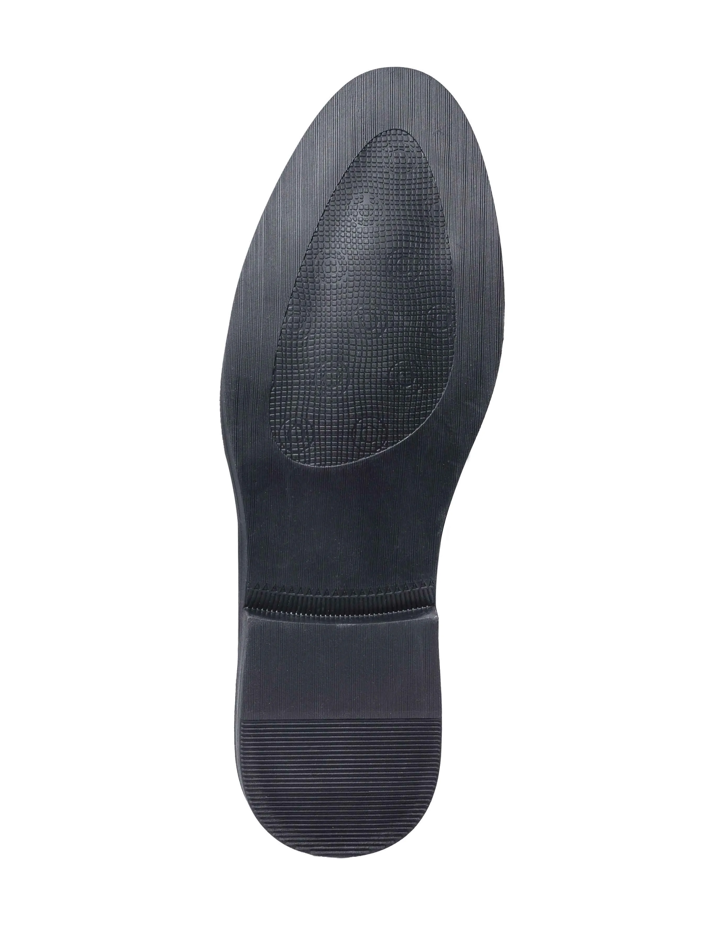 Horsebit-Schnallen-Loafer - Schwarzes Kroko-Leder (Flexi-Sohle)
