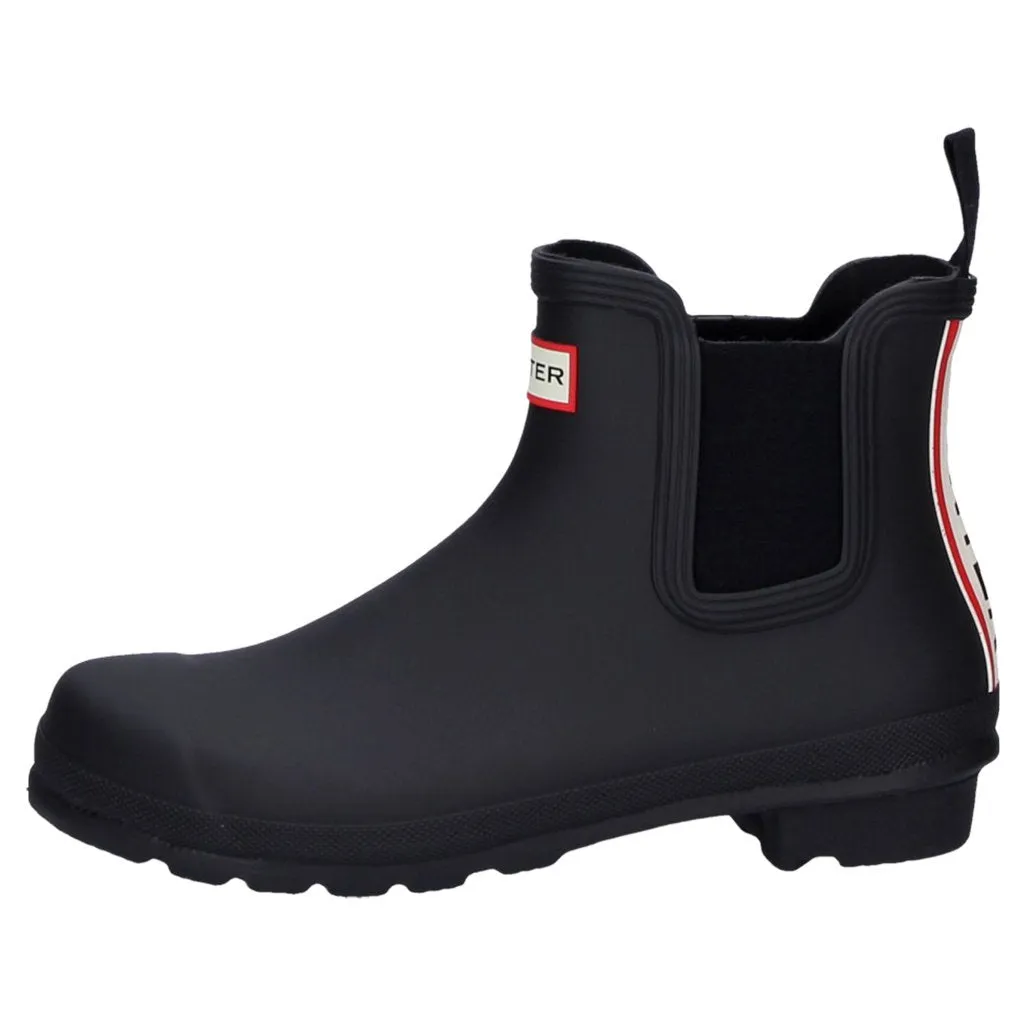 Hunter Original Chelsea Tri Colour Logo Backstrap Gummistiefel für Damen