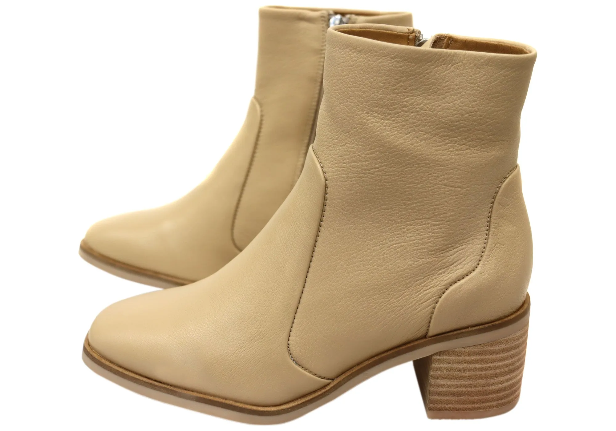 Hush Puppies Superb Damen Leder Bequeme Mittelhohe Stiefeletten Hush Puppies Schuhe