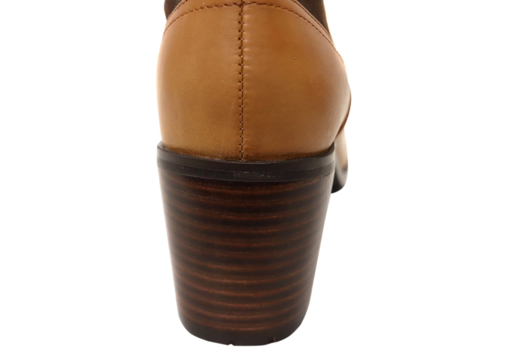 Hush Puppies Vala Damen Bequeme Leder Stiefeletten mit Mittlerem Absatz Hush Puppies Schuhe