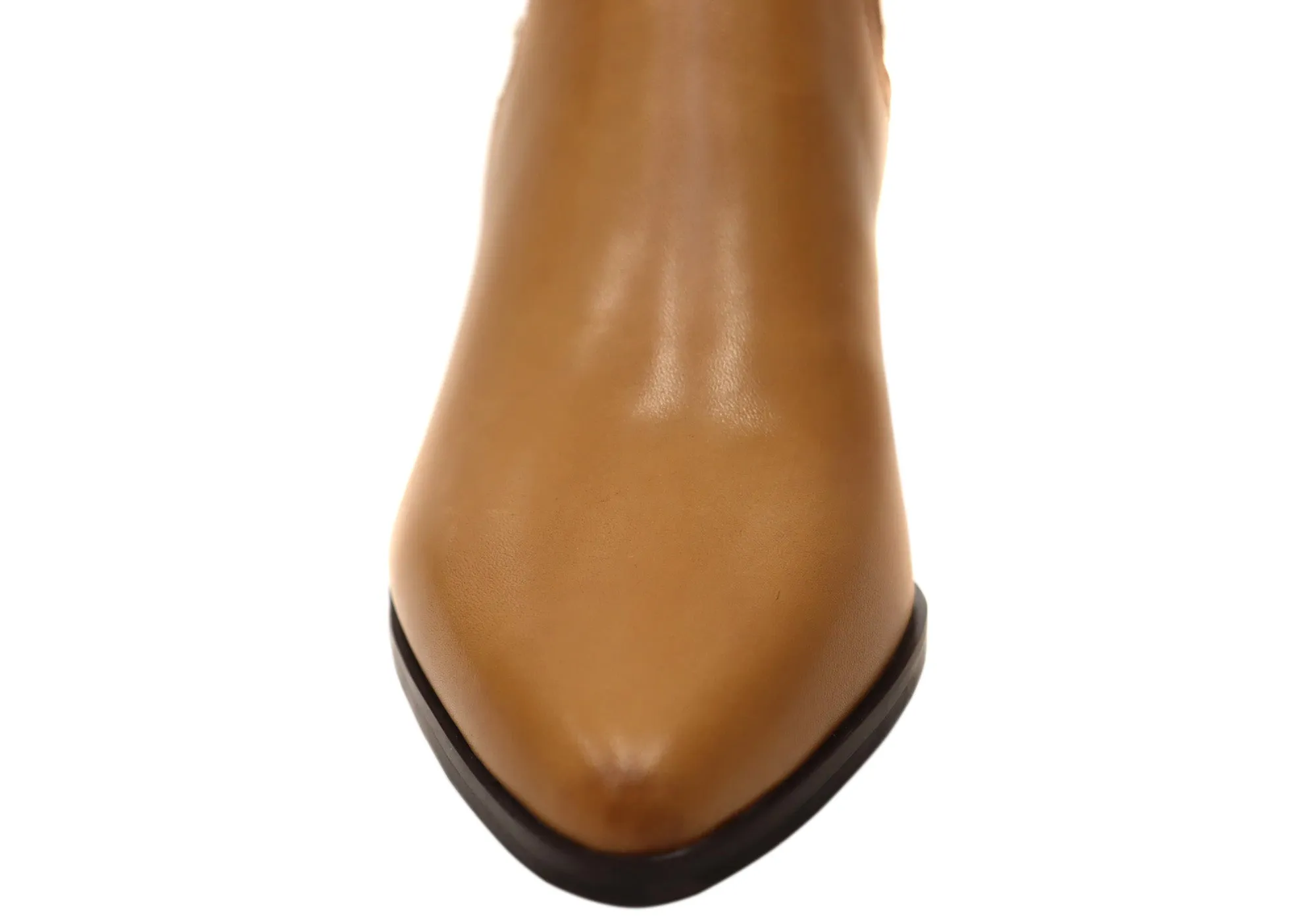 Hush Puppies Vala Damen Bequeme Leder Stiefeletten mit Mittlerem Absatz Hush Puppies Schuhe