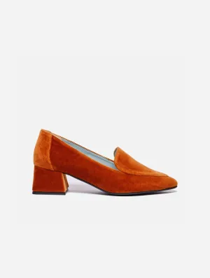 Iris Vegan Velvet Moccasin Loafers | Karamell