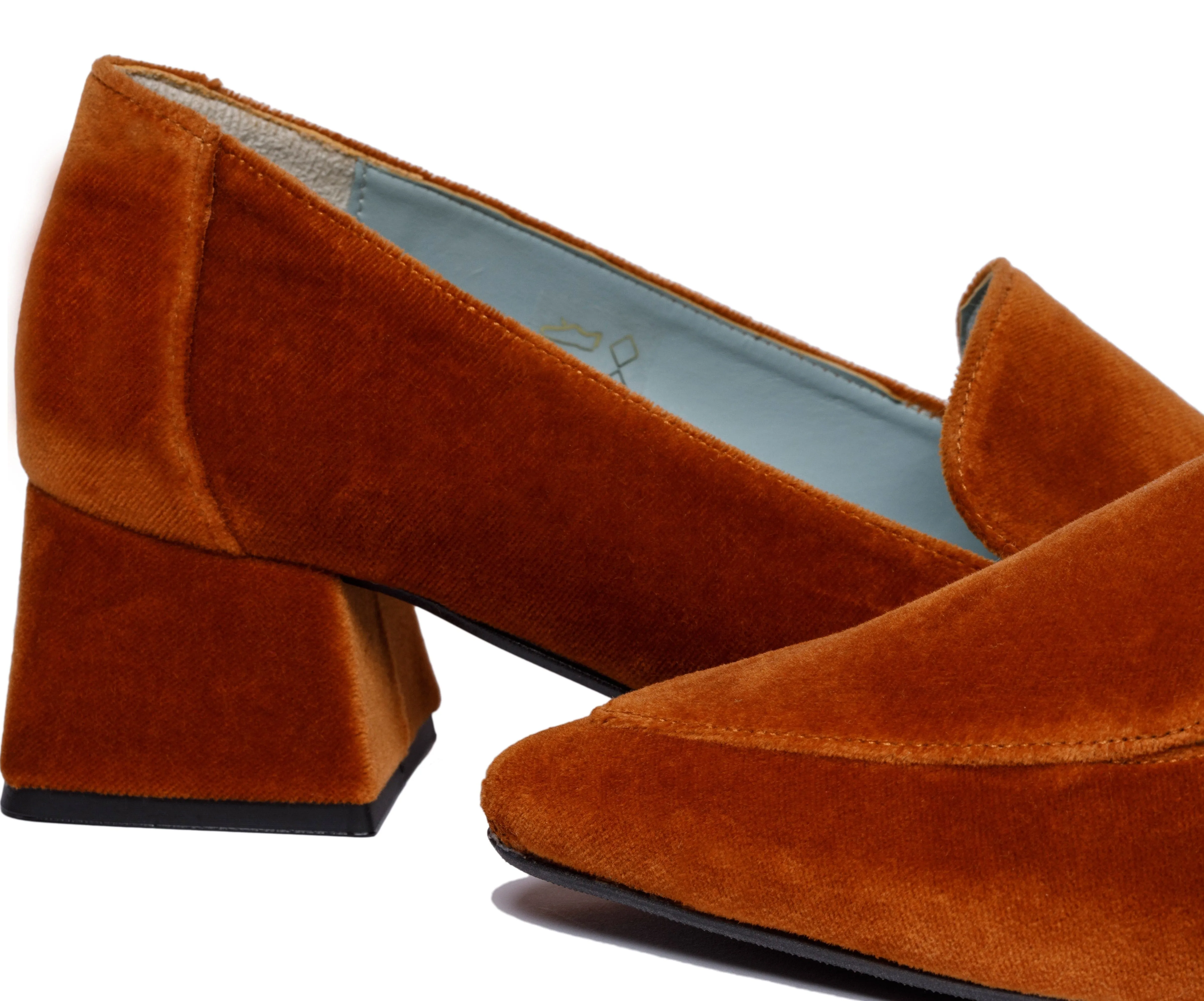 Iris Vegan Velvet Moccasin Loafers | Karamell