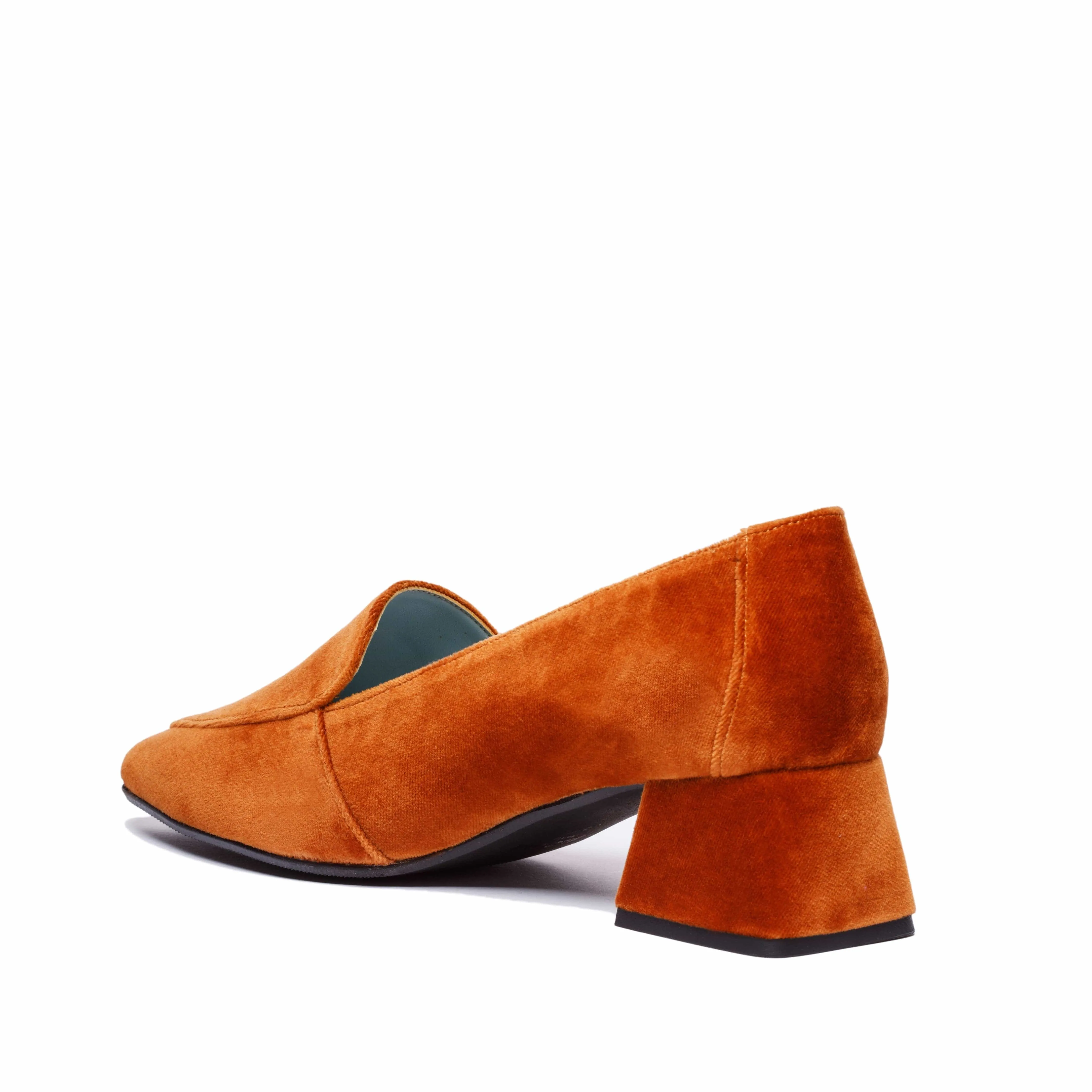 Iris Vegan Velvet Moccasin Loafers | Karamell