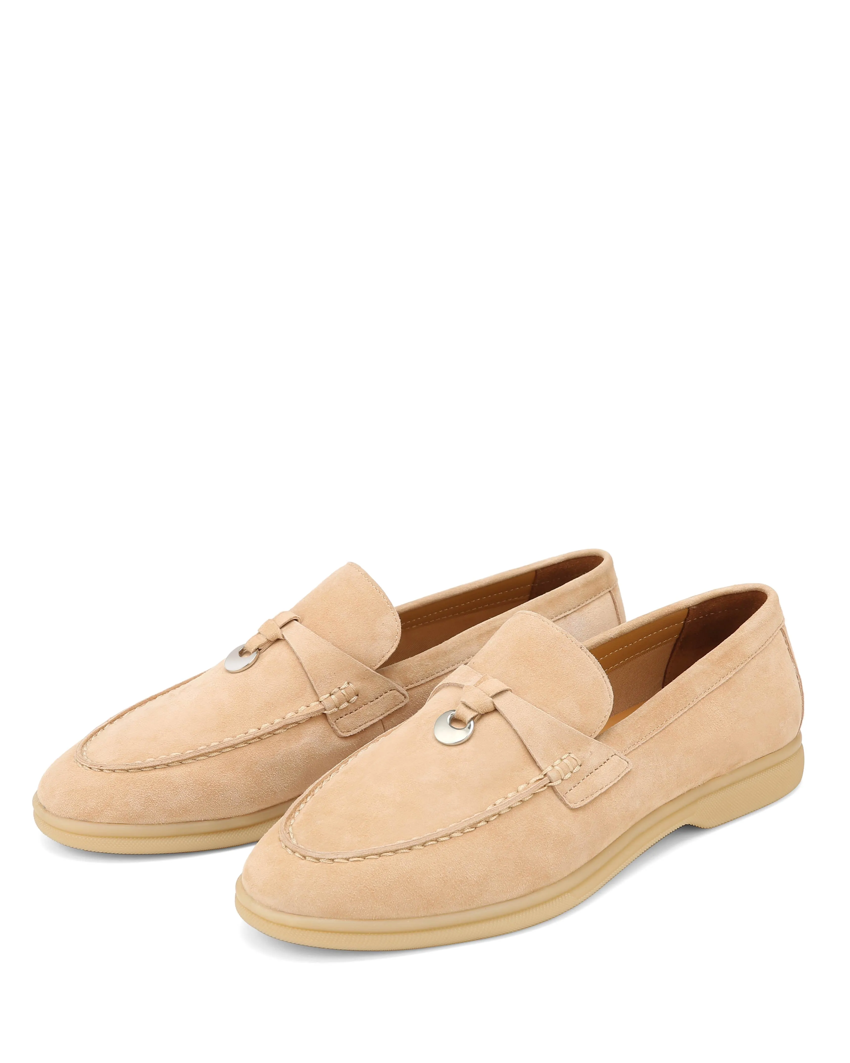 Jamie Beige Wildleder