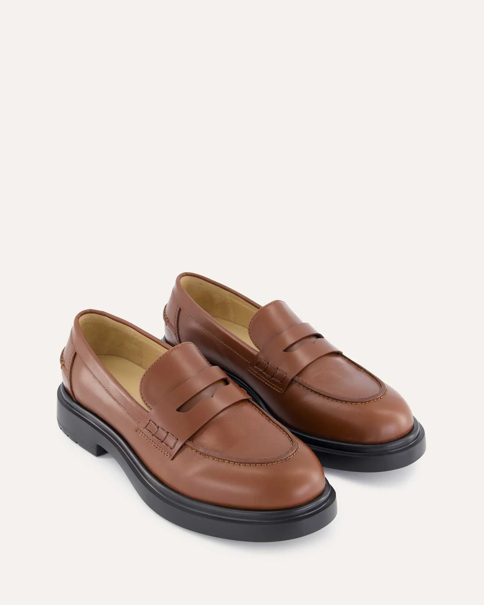 JARVIS Loafer Kastanienbraun Leder