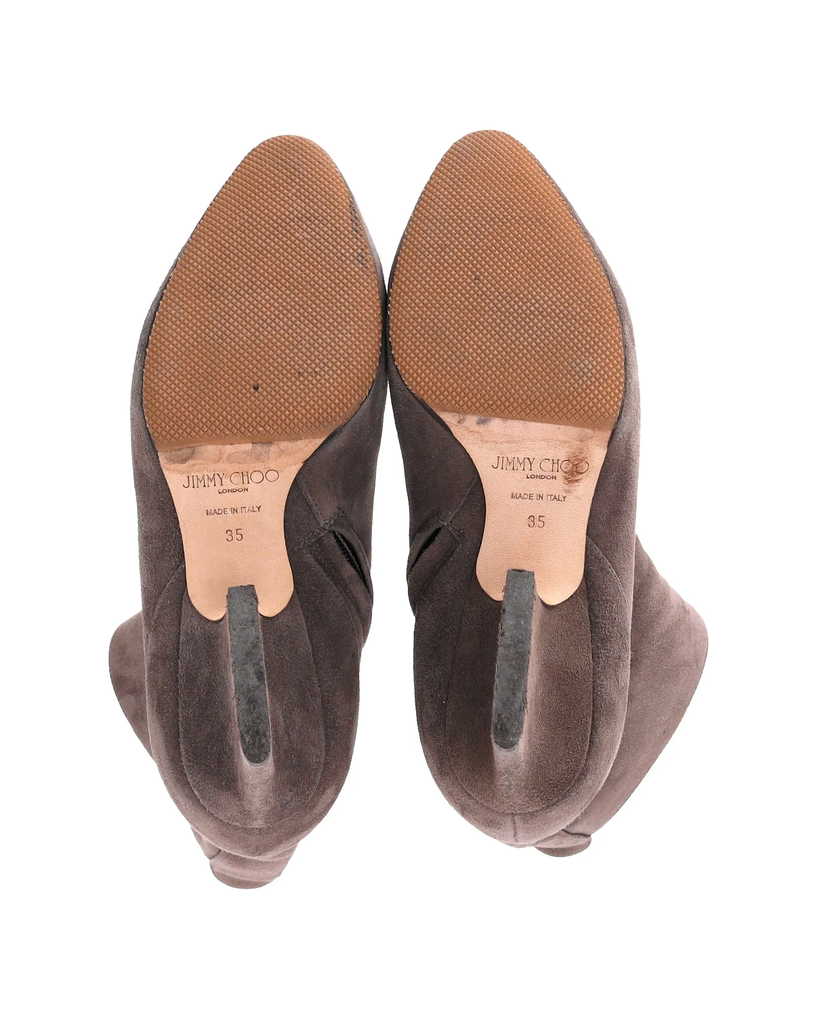 Jimmy Choo Herbst 65 Stiefeletten in Grauem Wildleder